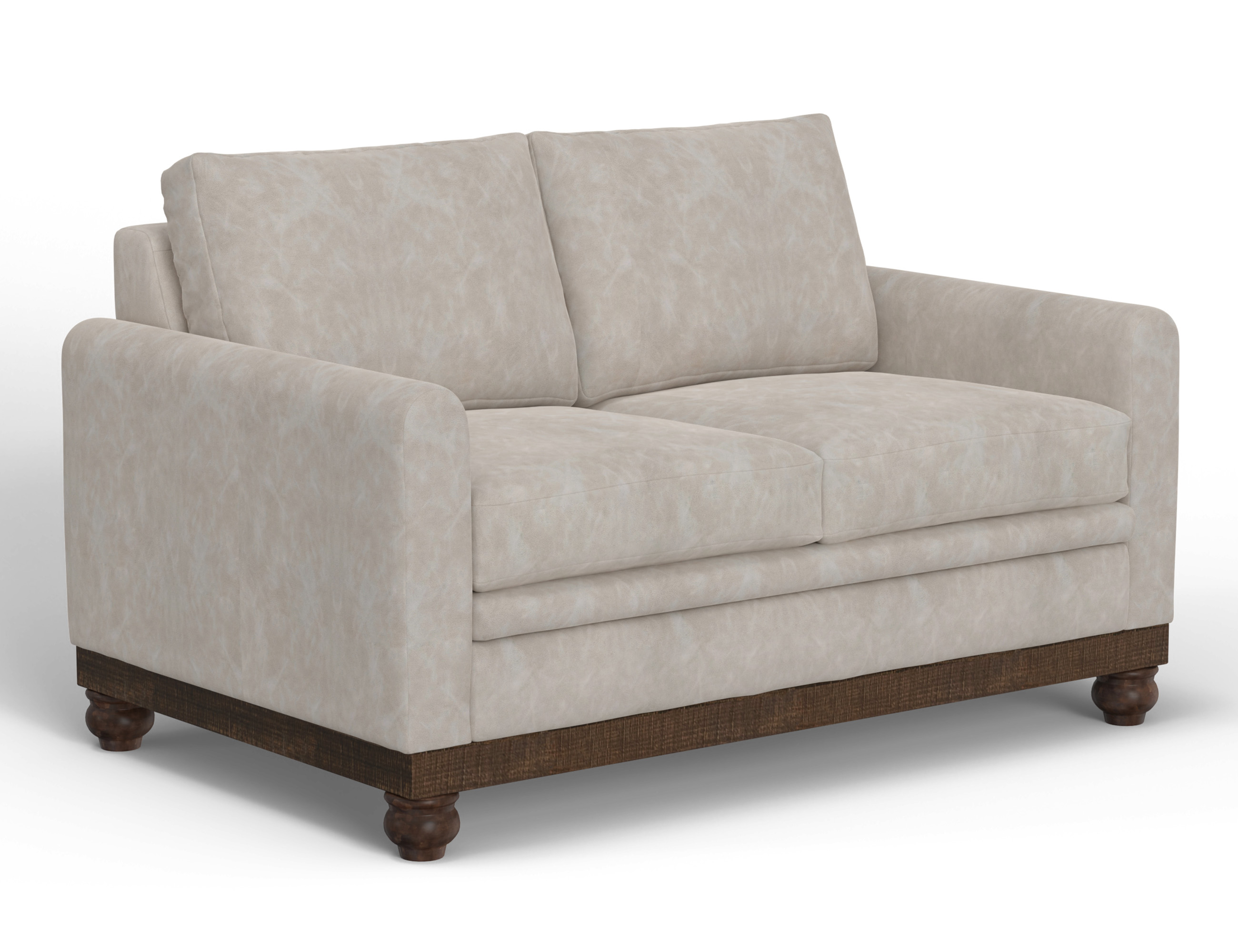 Wooden Frame & Base, Loveseat