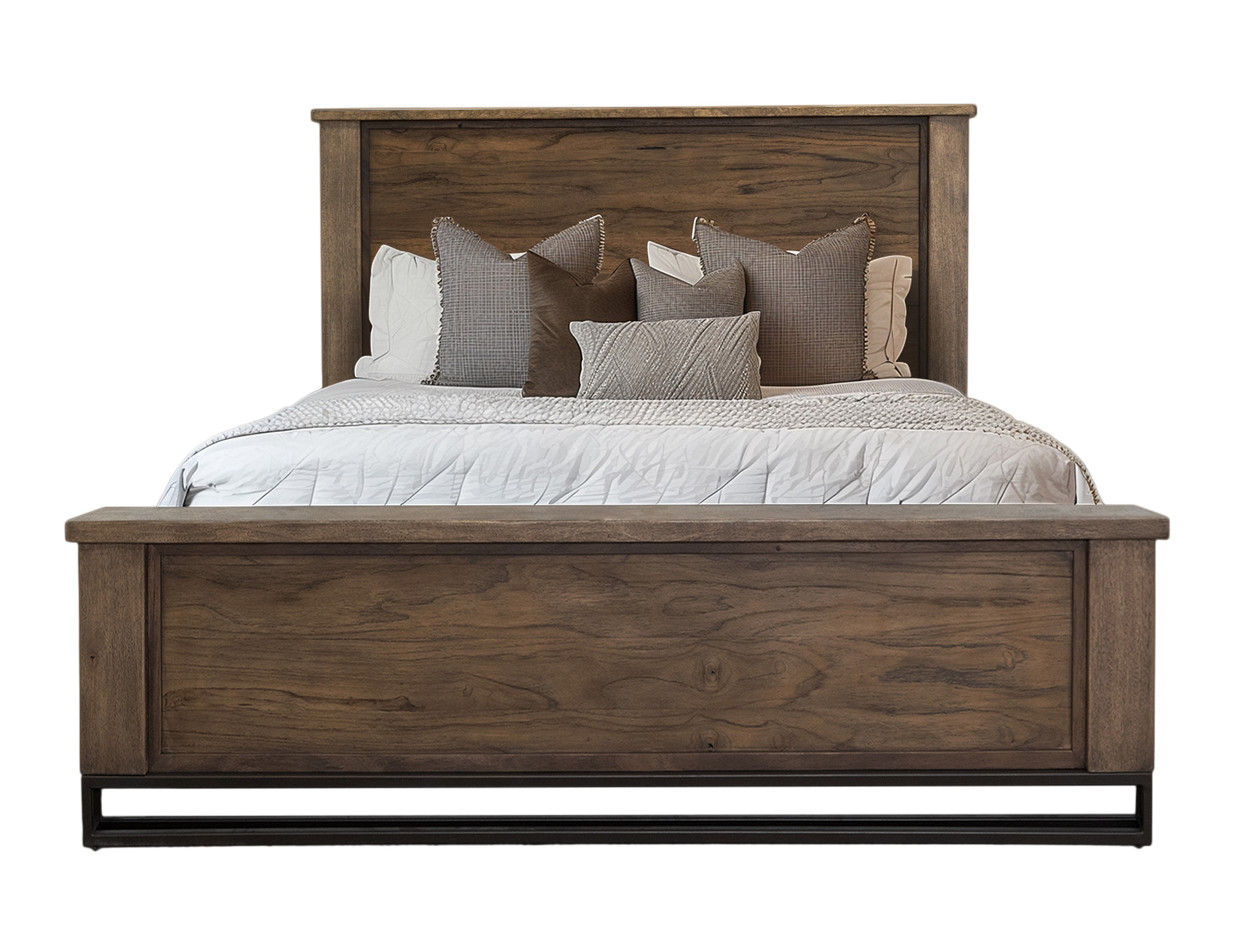 IFD Natural Teca Peanut Brown 2pc King Bedroom Set