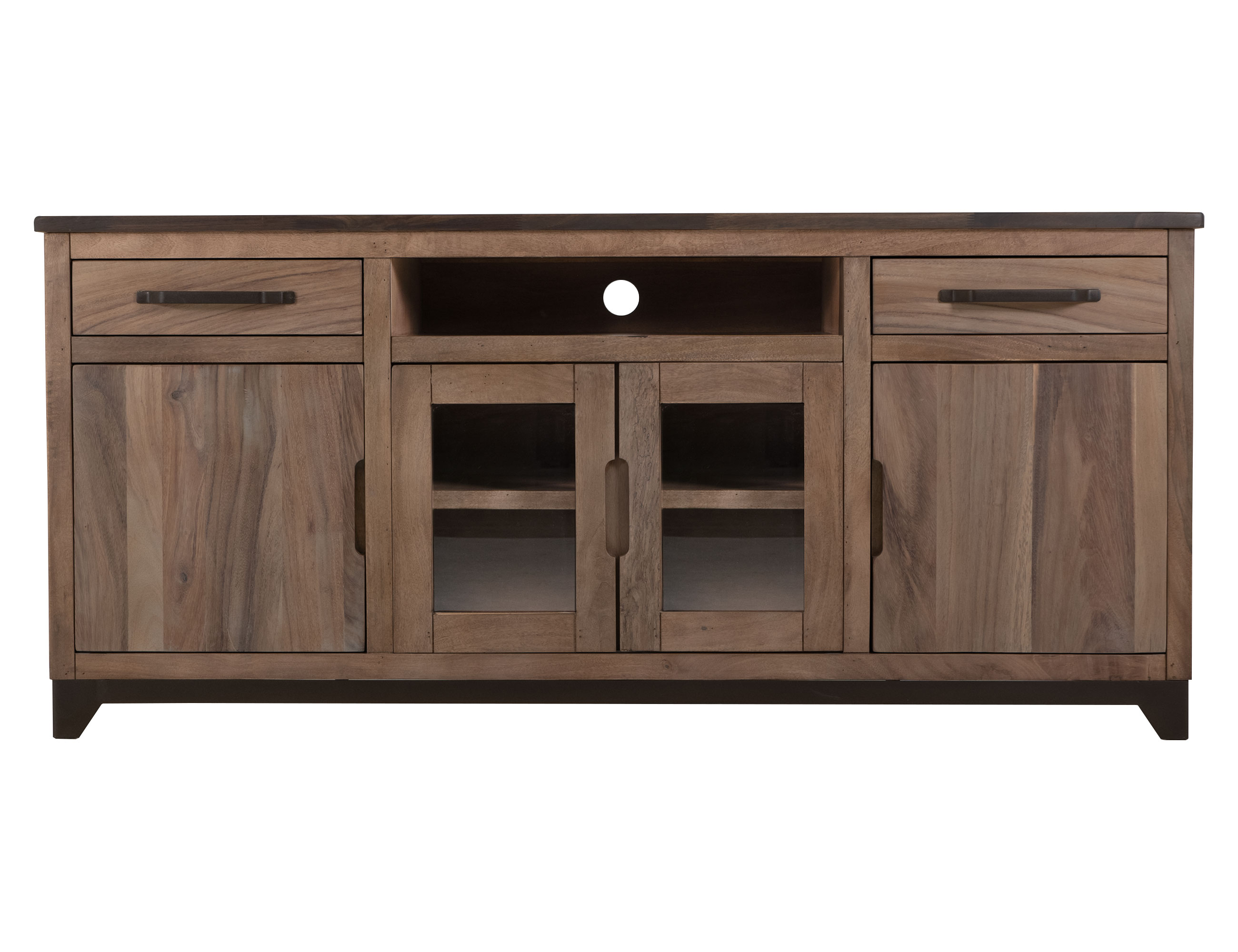 IFD Natural Parota Rich Brown 70 Inch TV Stand