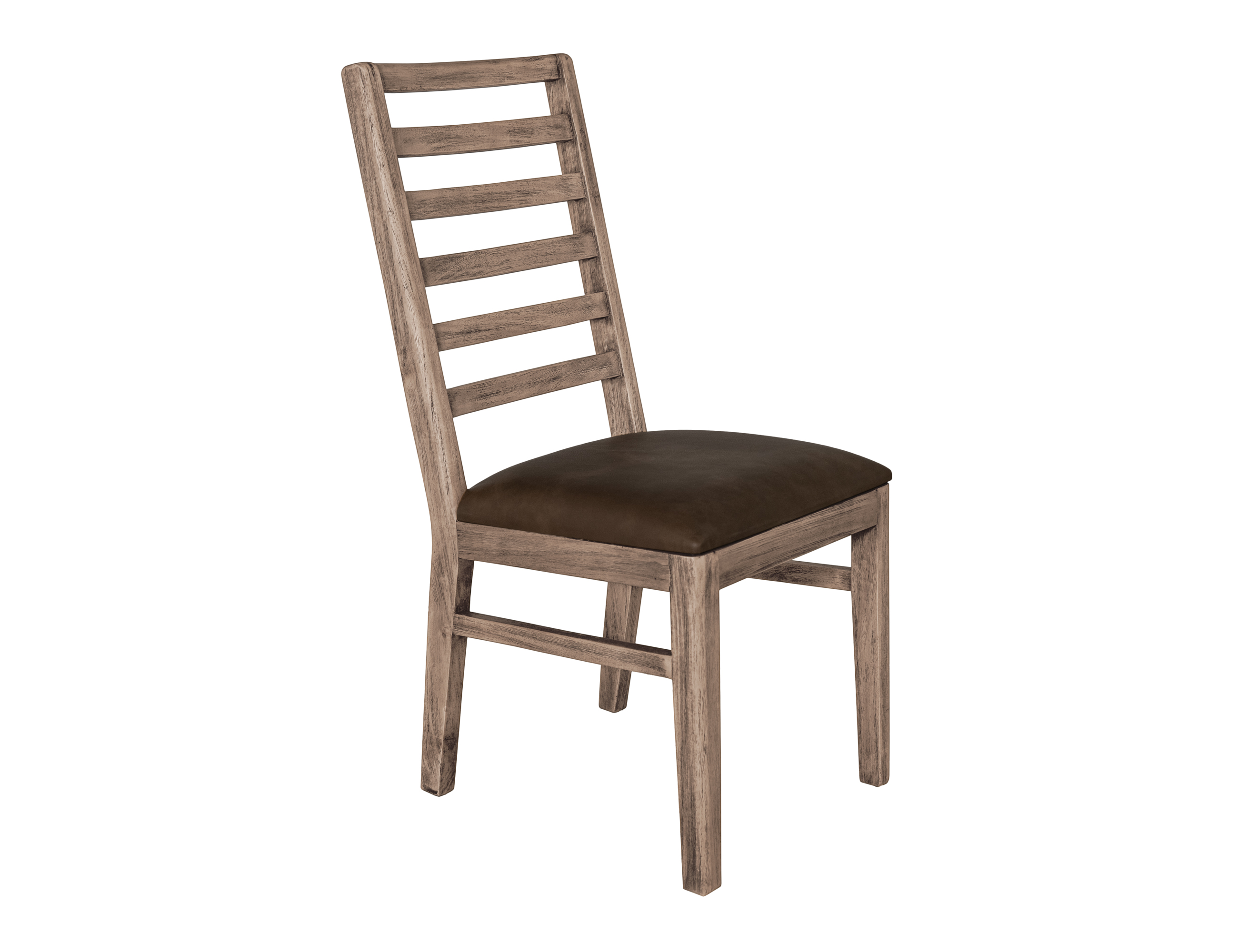 2 IFD Balam Camel Brown Upholstered Seat Chairs