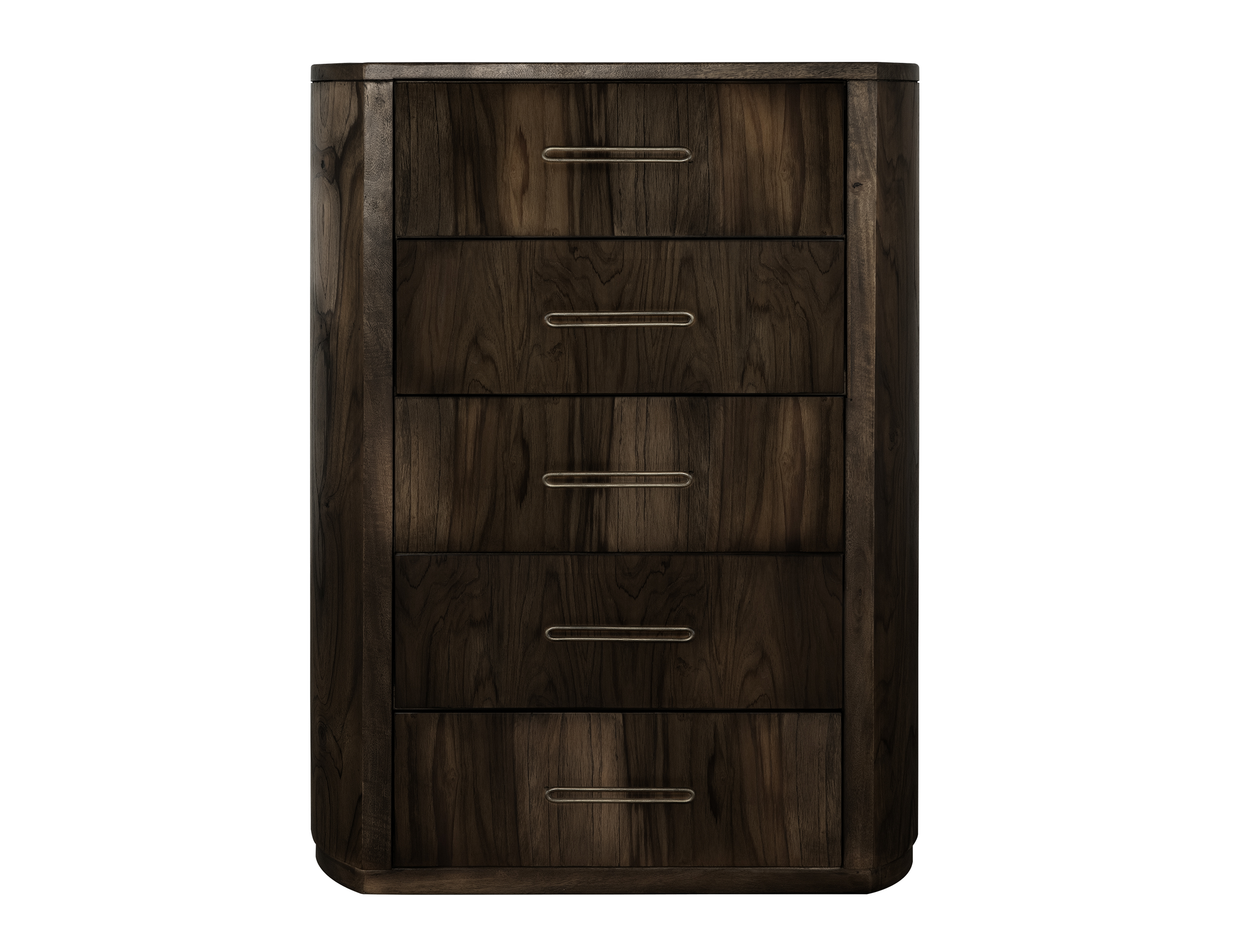 IFD Balam Oil Black 5 Drawer Chest