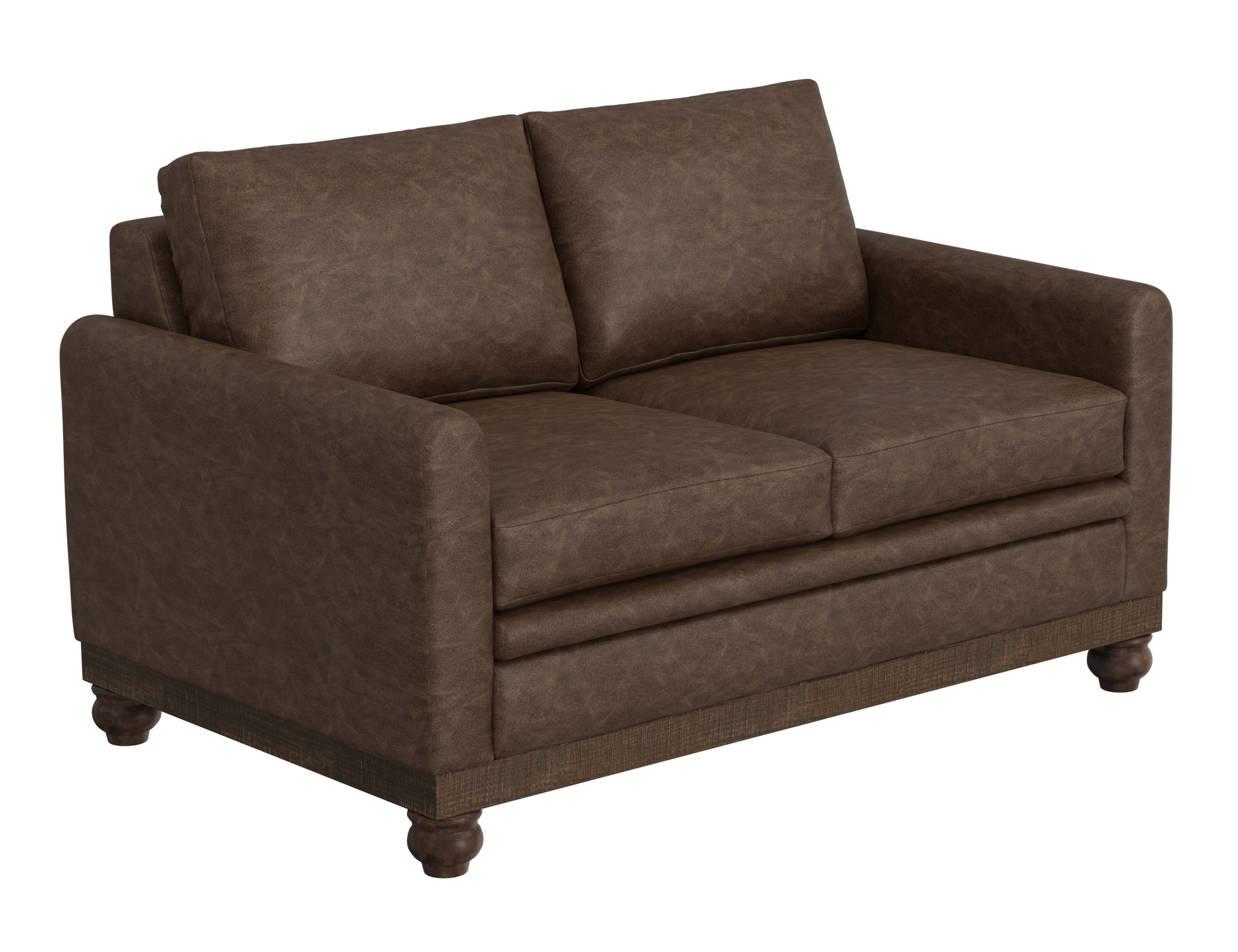 Wooden Frame & Base, Loveseat