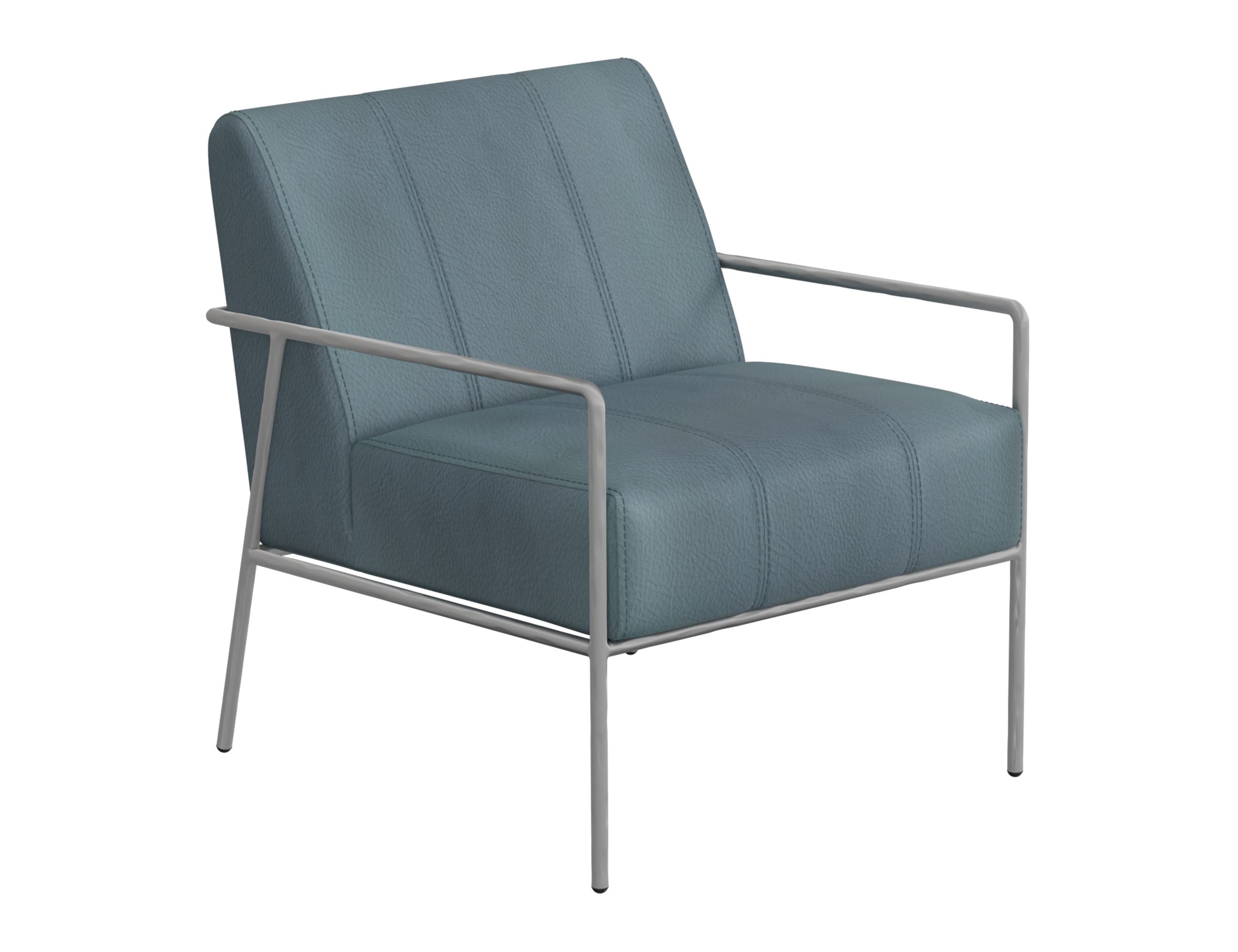 IFD Aragon Indigo Blue Wooden Armchair