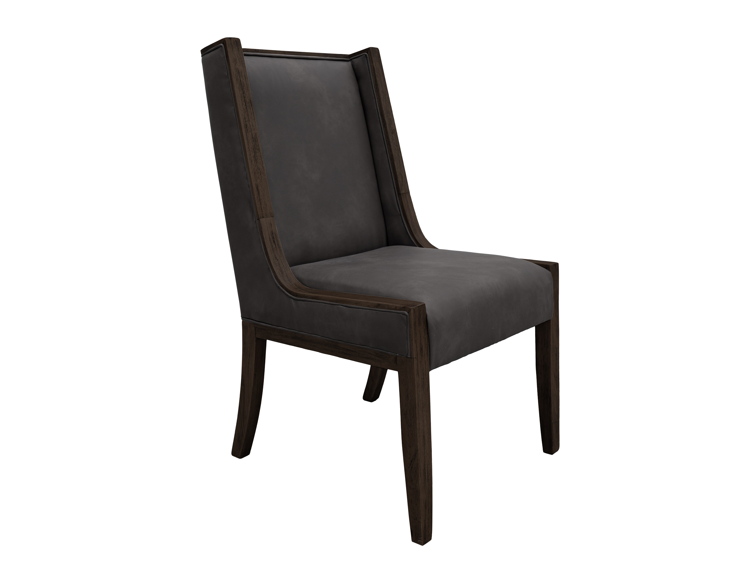 2 IFD Balam Oil Black Upholstered Chairs