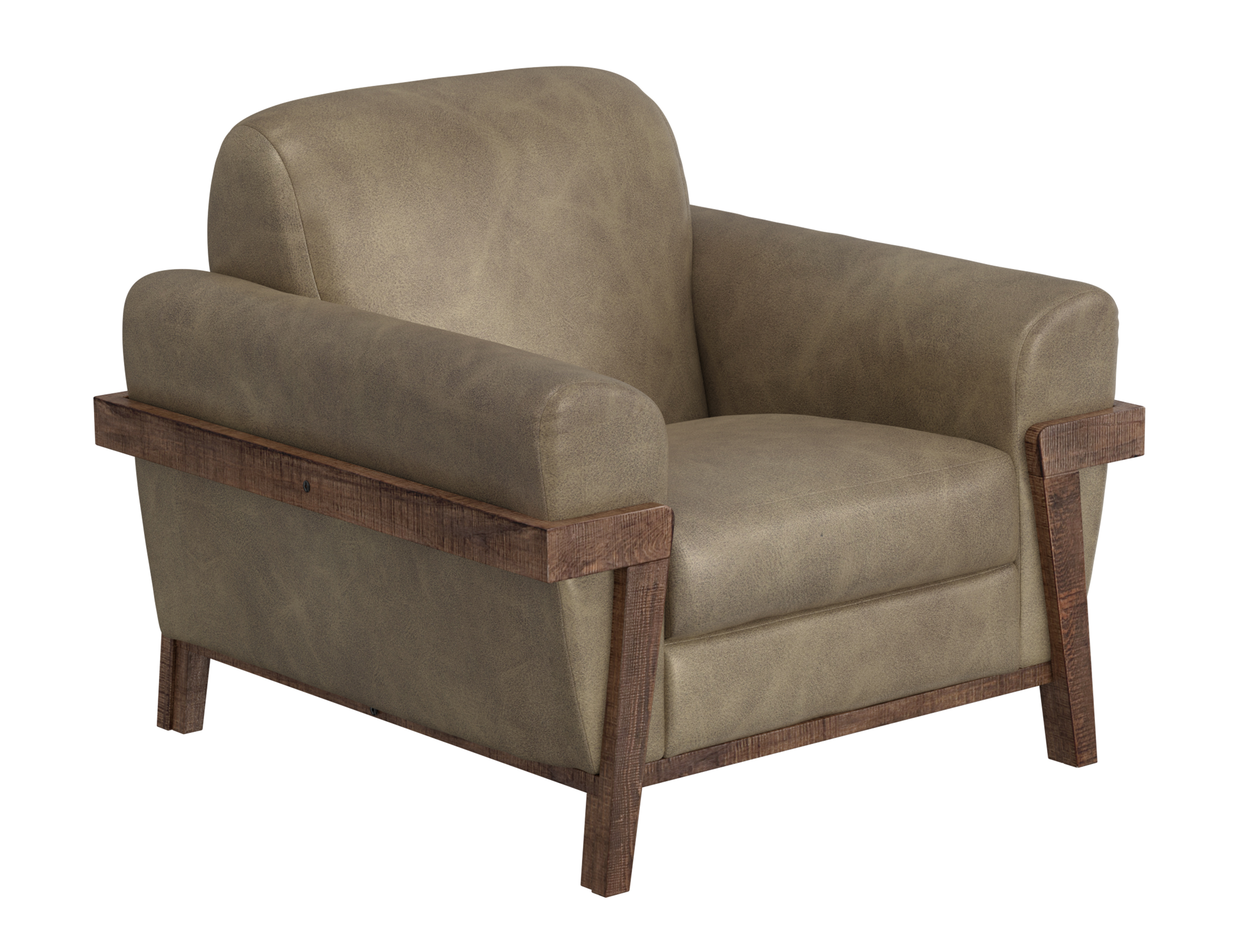 IFD Loft Brown White Smoke Armchair