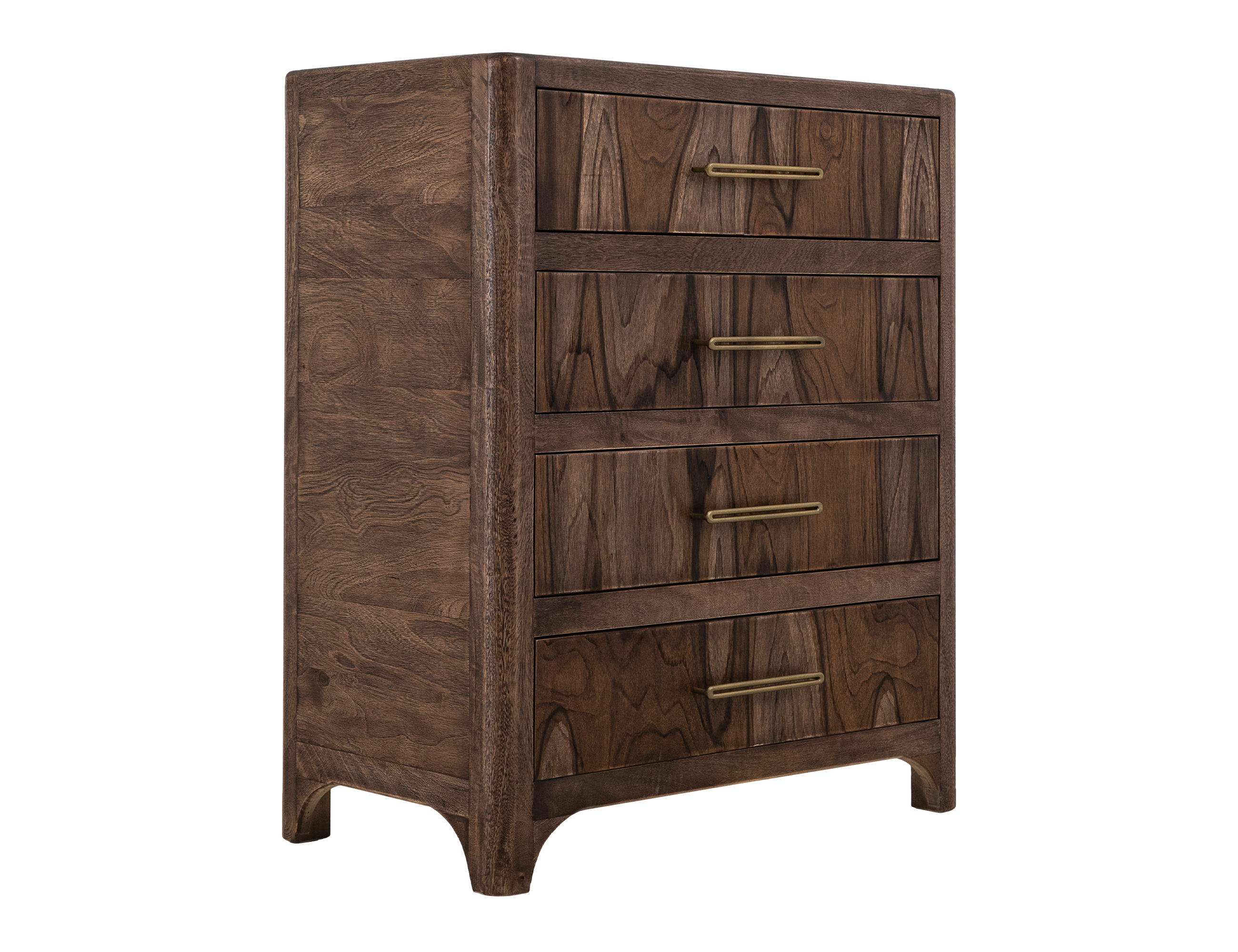 IFD Praga Almond Brown 4 Drawers Chest