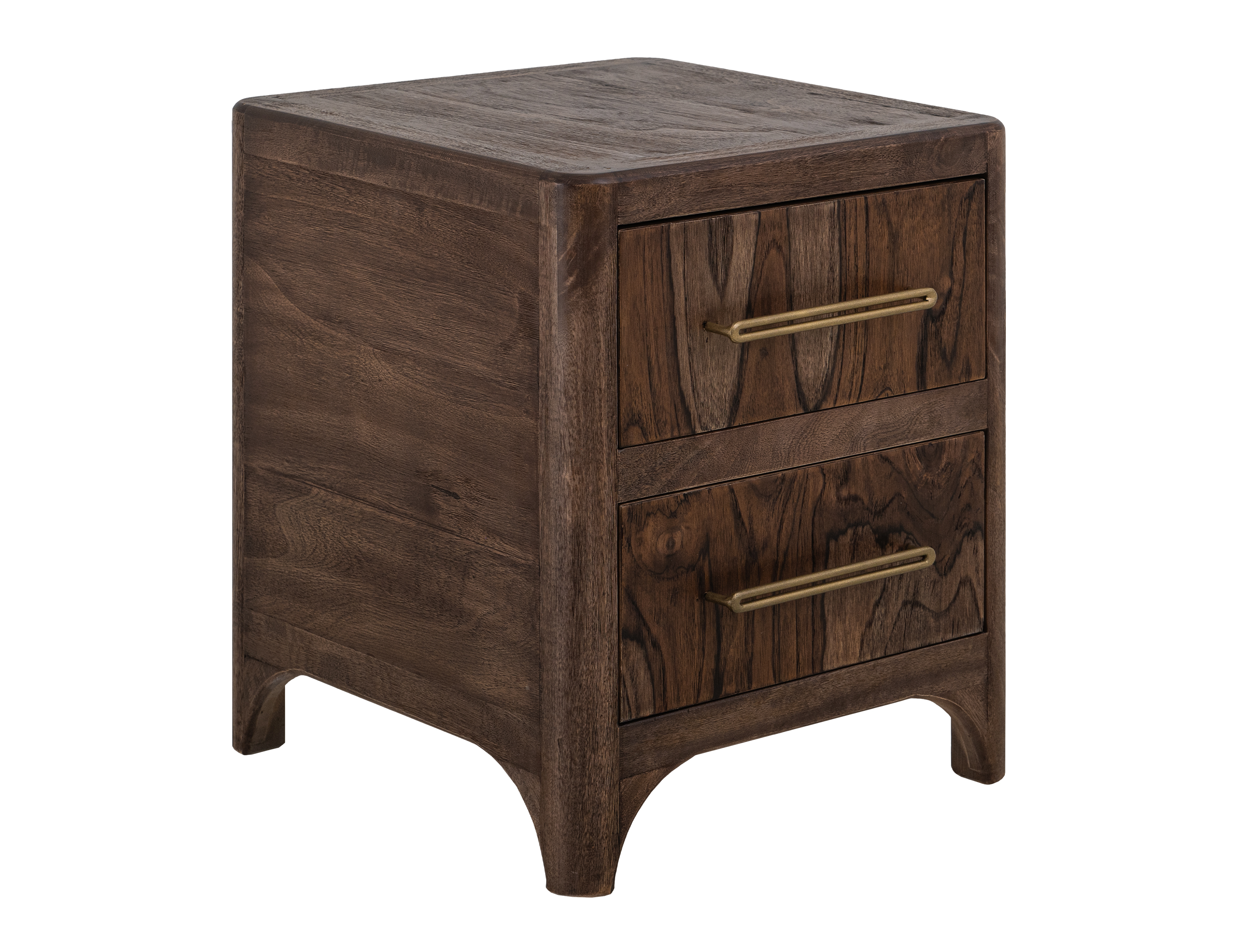 IFD Praga Almond Brown 2 Drawers Nightstand