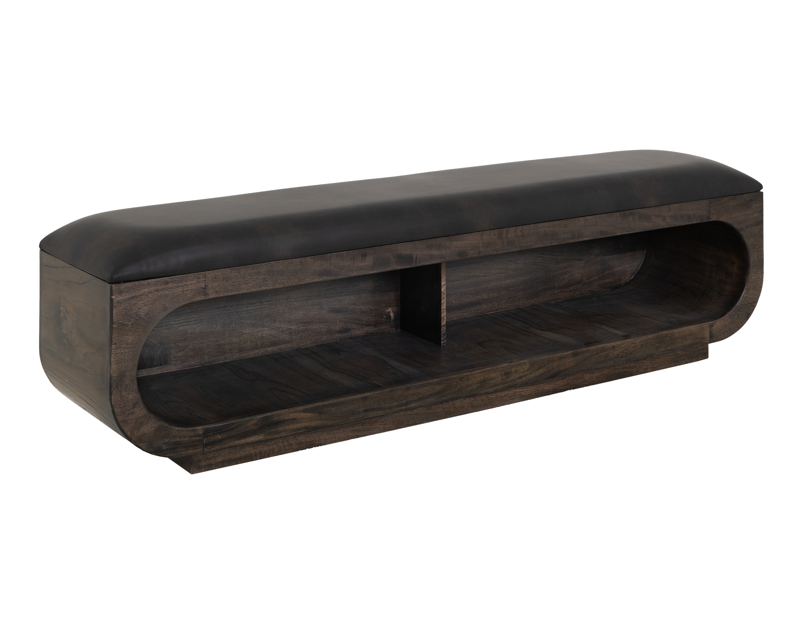 IFD Balam Oil Black Brown PU Bench