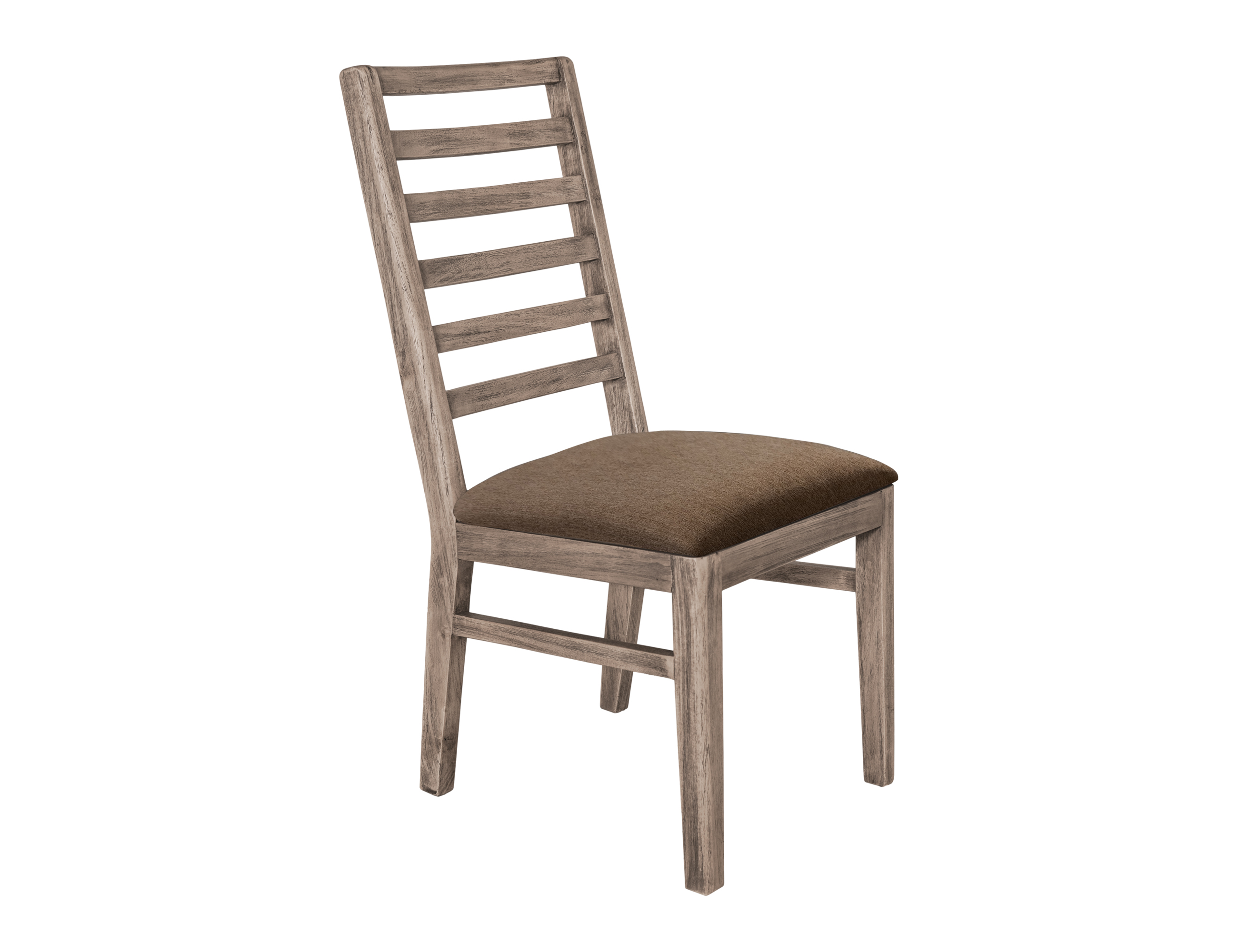 2 IFD Balam Ivory White Upholstered Seat Chairs