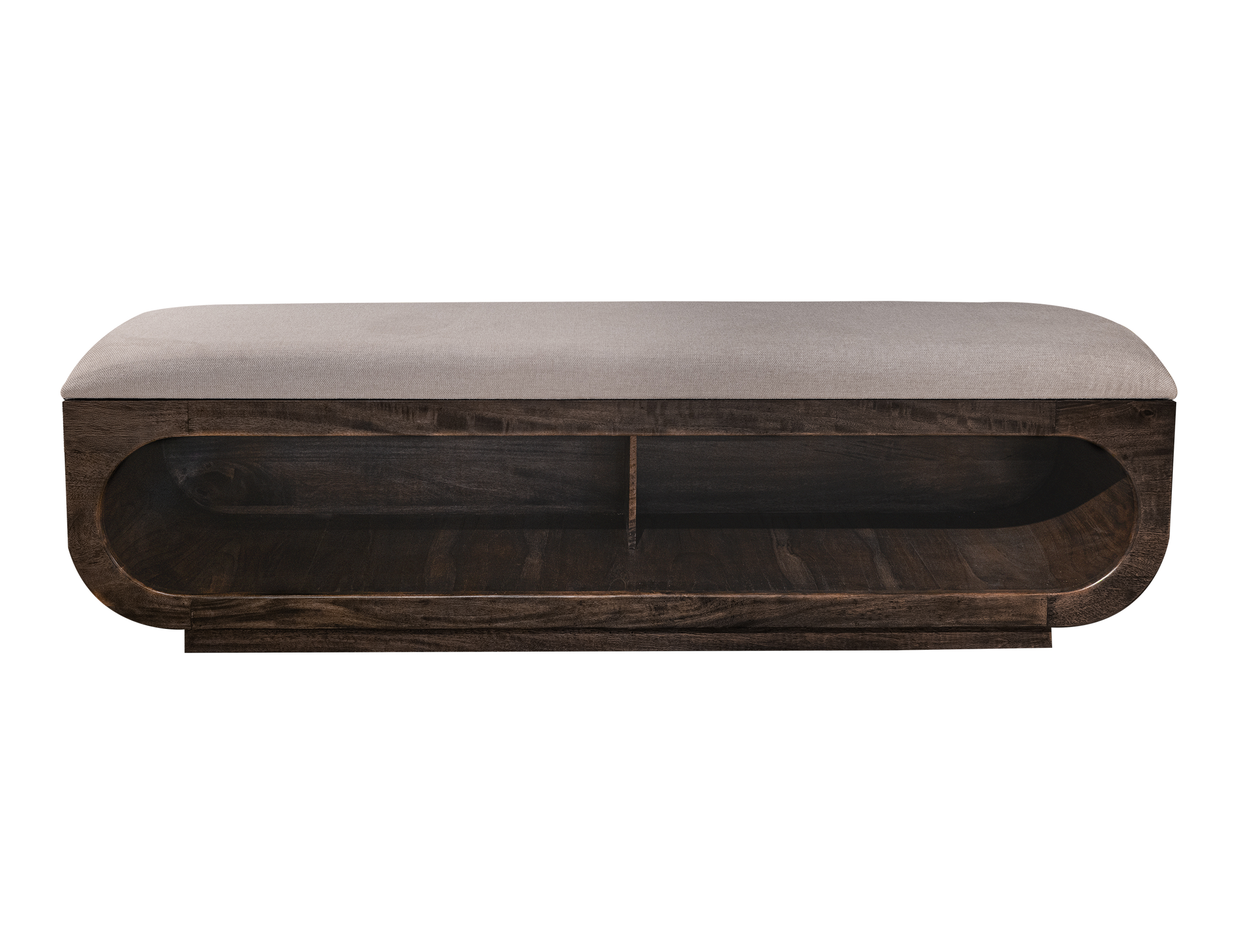 IFD Balam Oil Black Ivory Fabric Bench