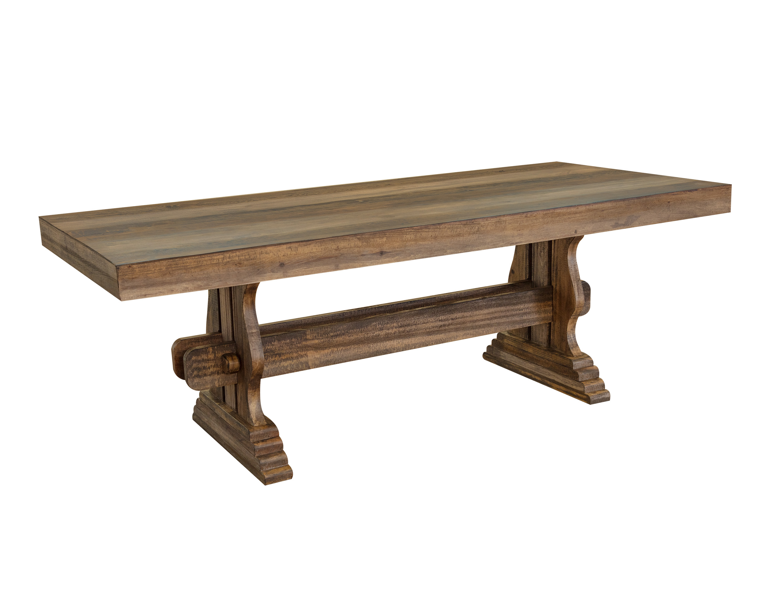 IFD Marquez Two Tone Light Brown Dining Table
