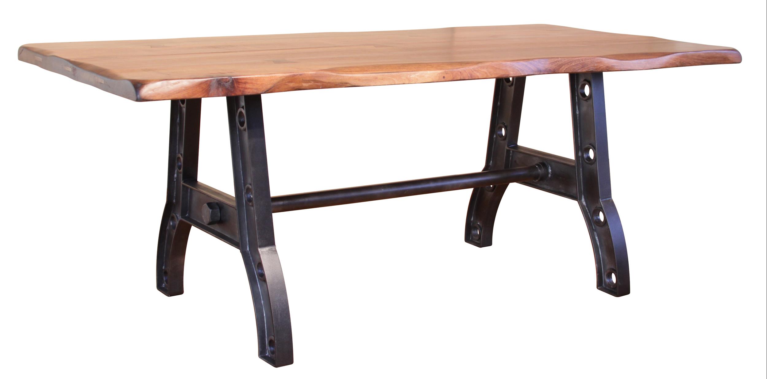 Iron Base, Industrial Style - Dark Grey Metallic Finish