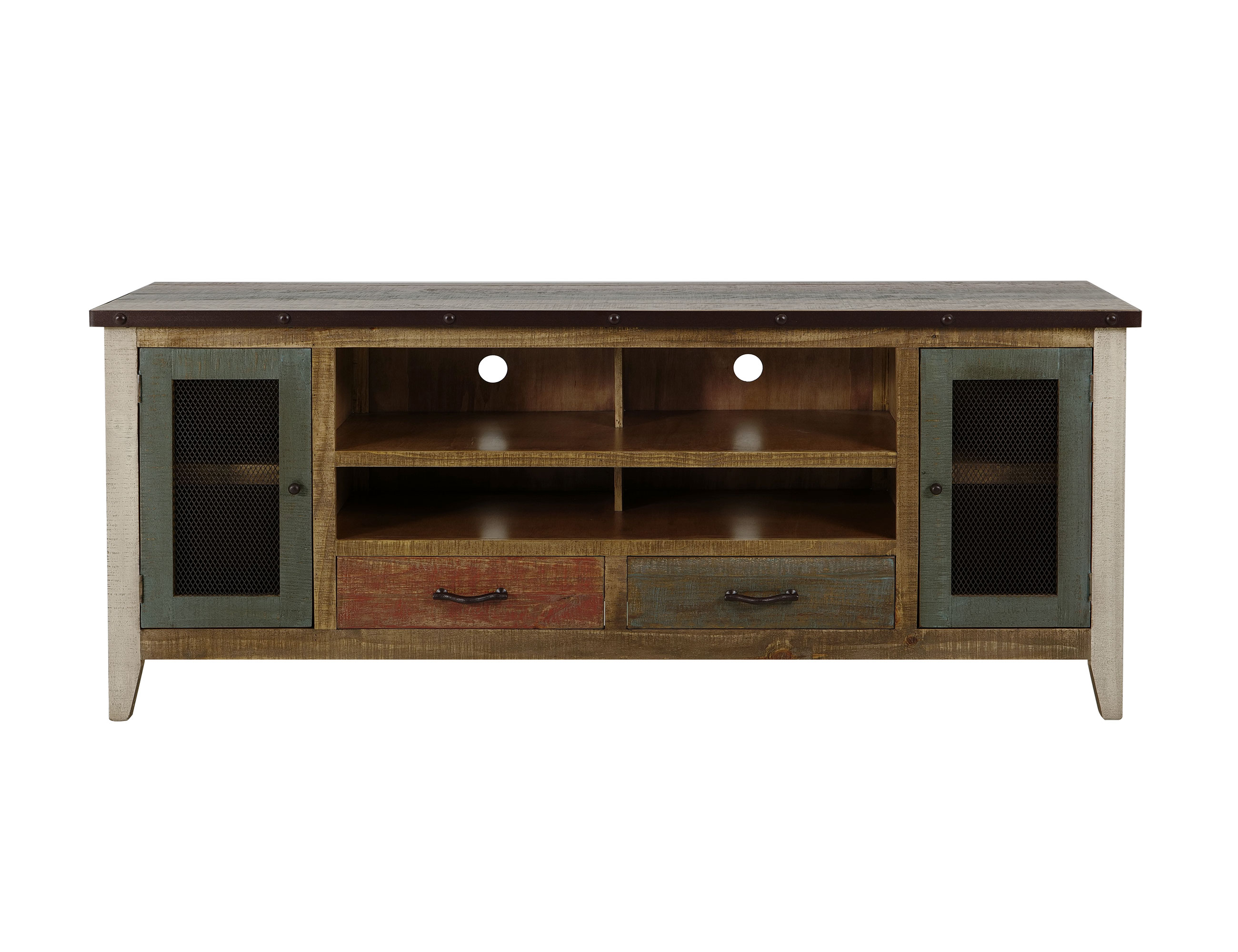 IFD Antique 76 Inch TV Stand