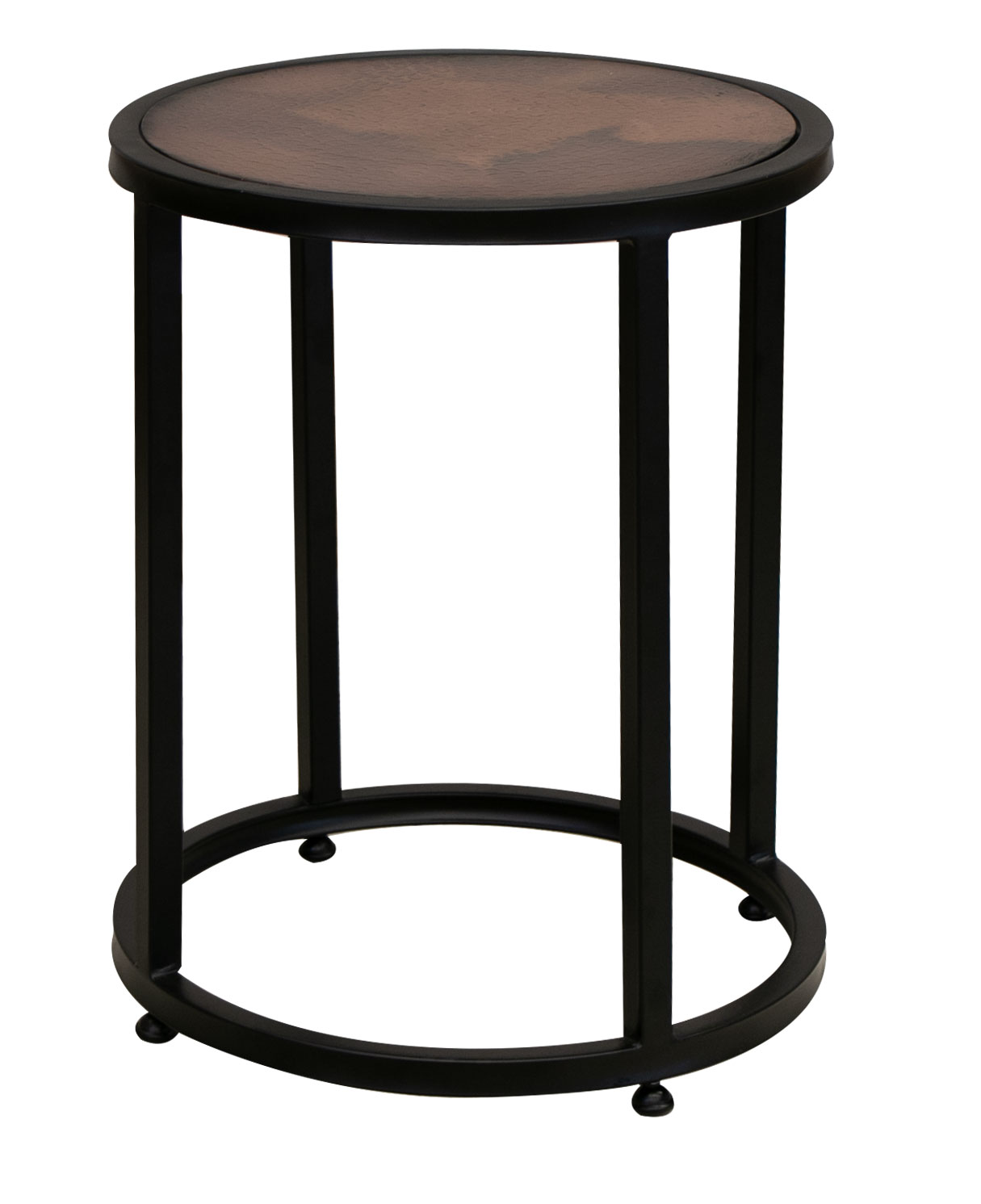 IFD Blackburn Charred Brown End Table