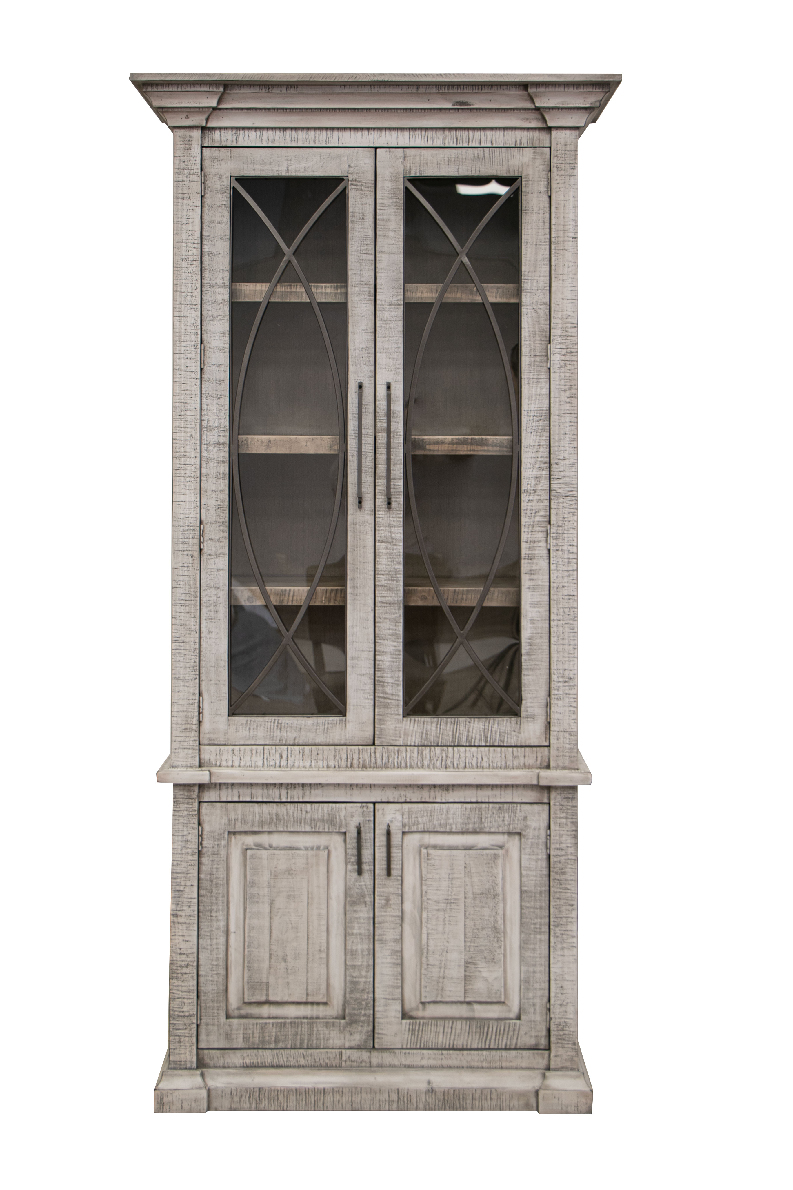 IFD Marlin Cream White 4 Doors Cabinet