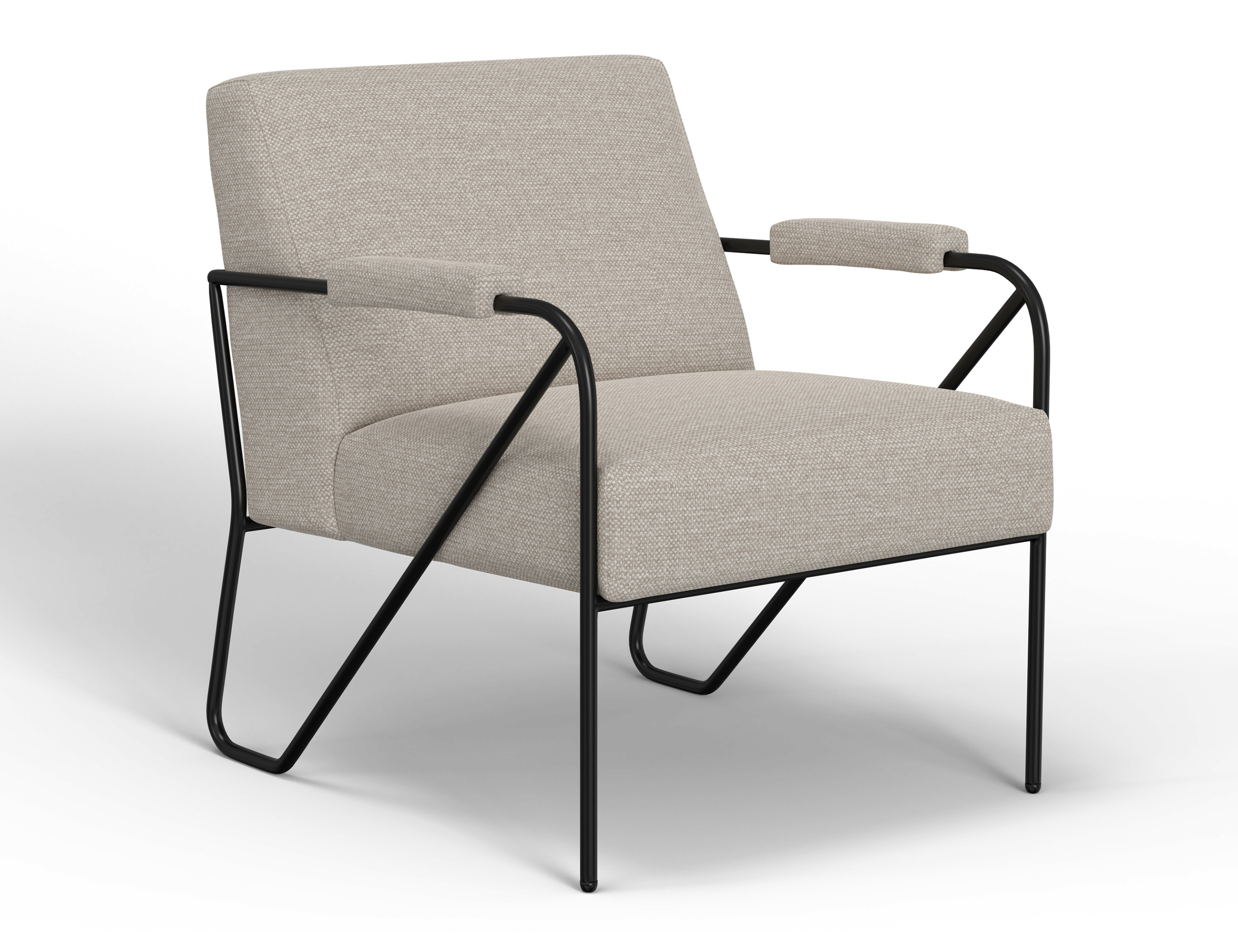 IFD Lotus Agreeable Gray Armchair
