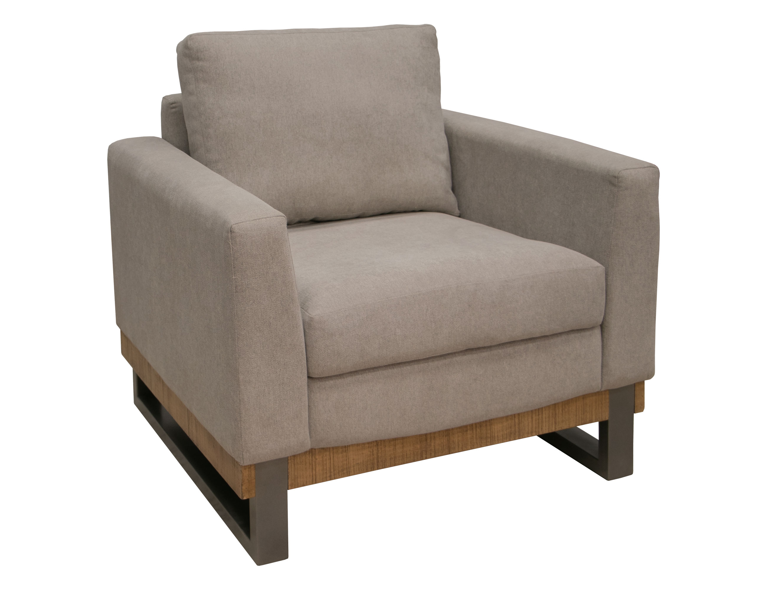 IFD Mita Almond Gray Armchair