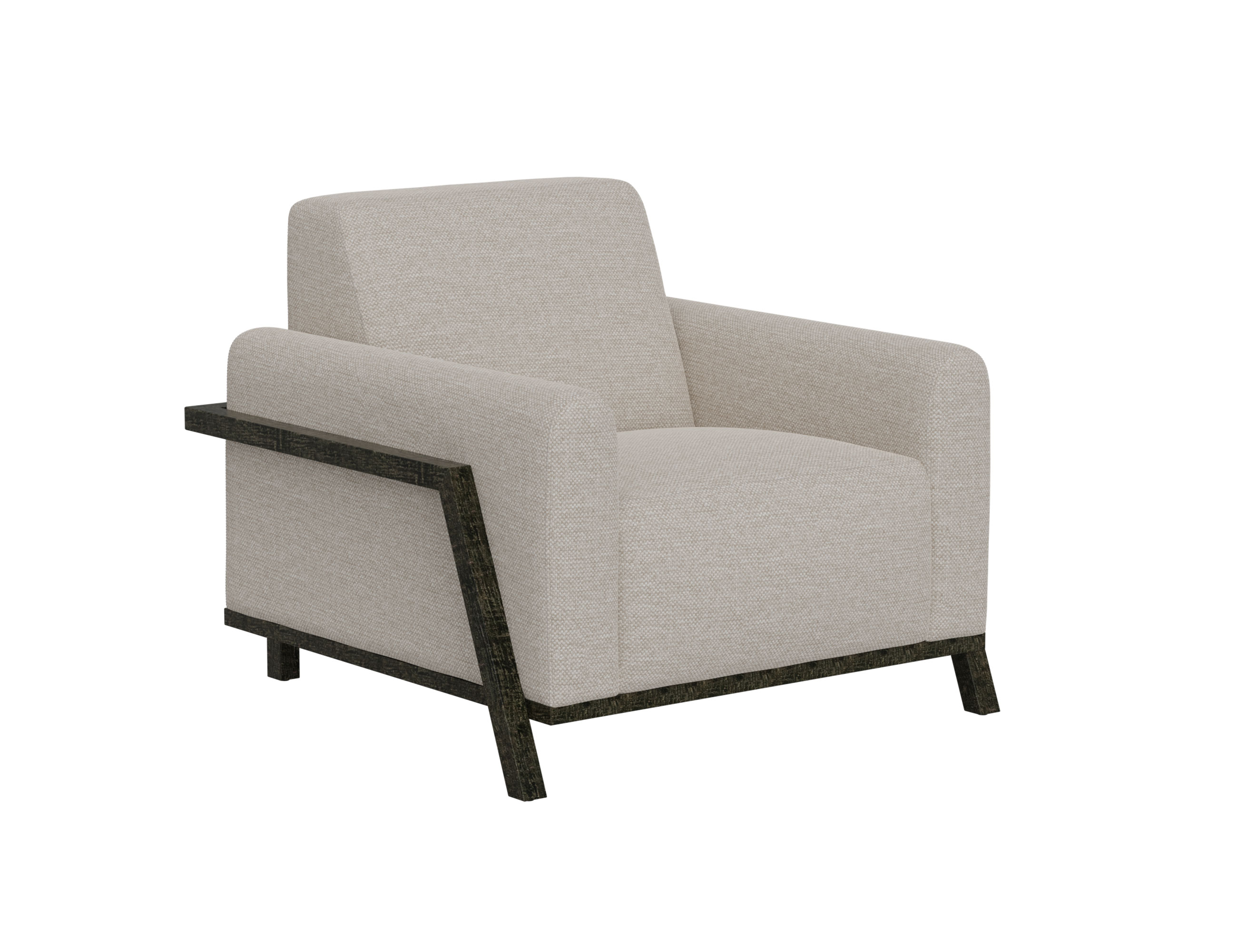 Wooden Frame & Base, Armchair