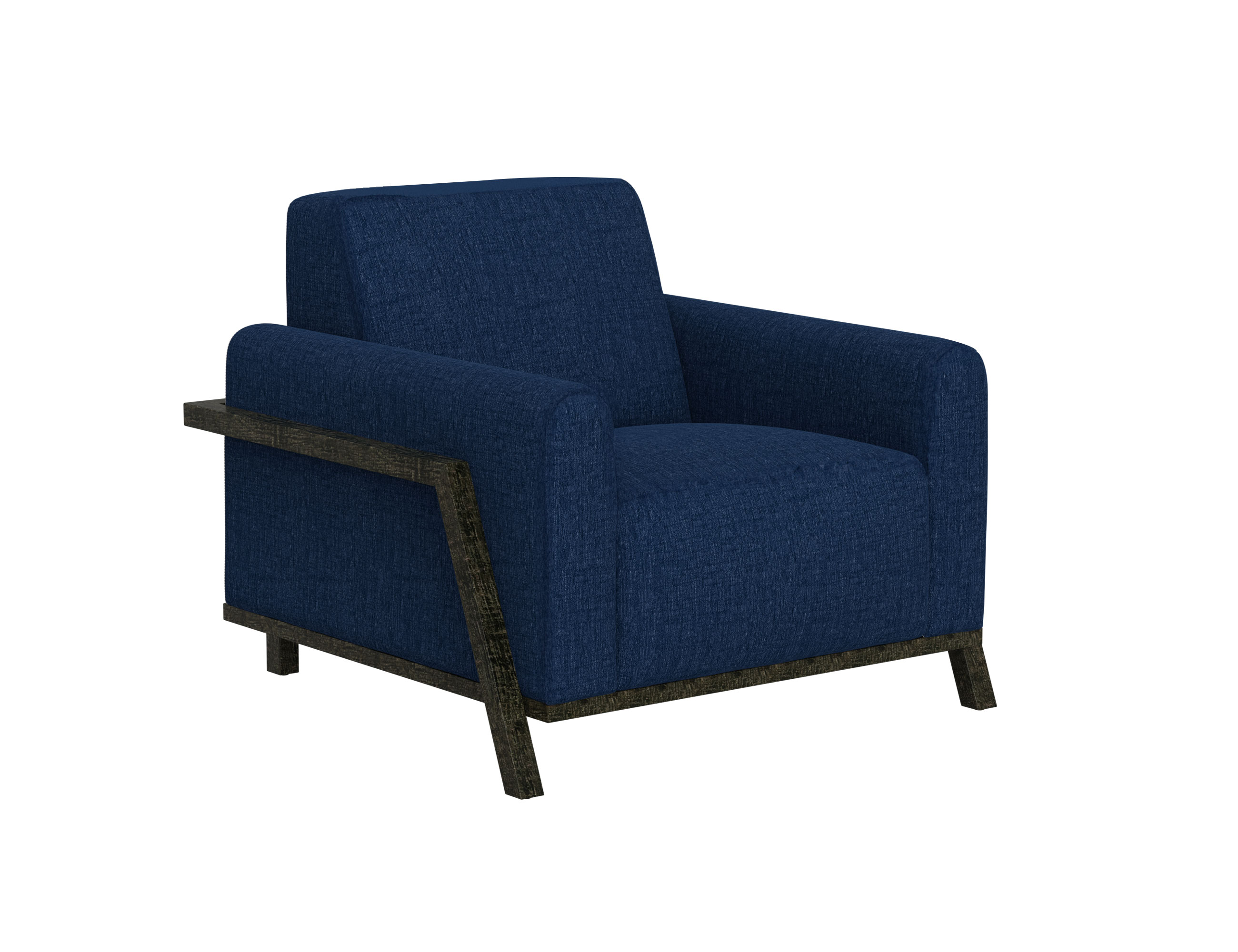 Wooden Frame & Base, Armchair
