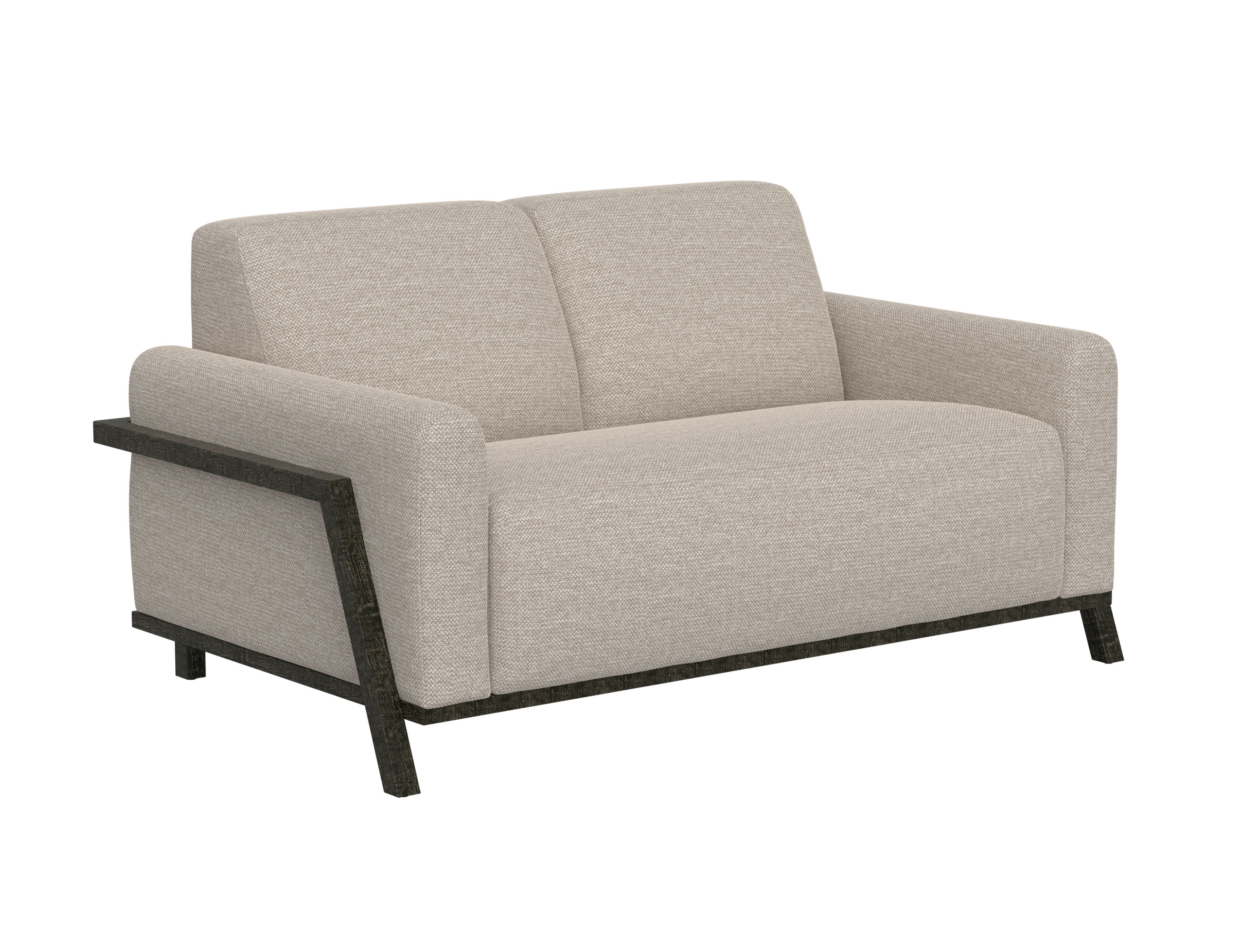 IFD Fika Agreeable Gray Loveseat