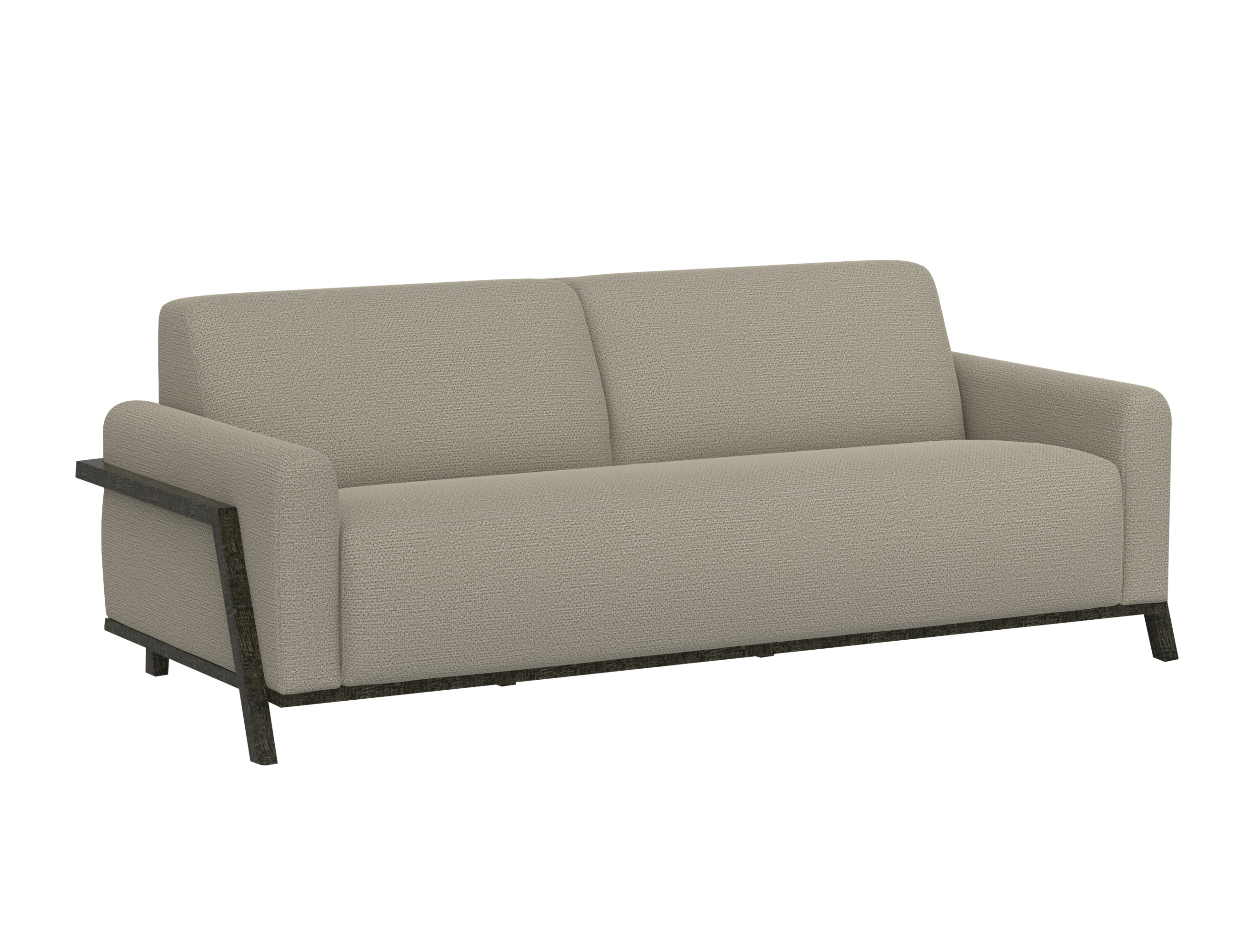 IFD Fika Almond Gray Sofa