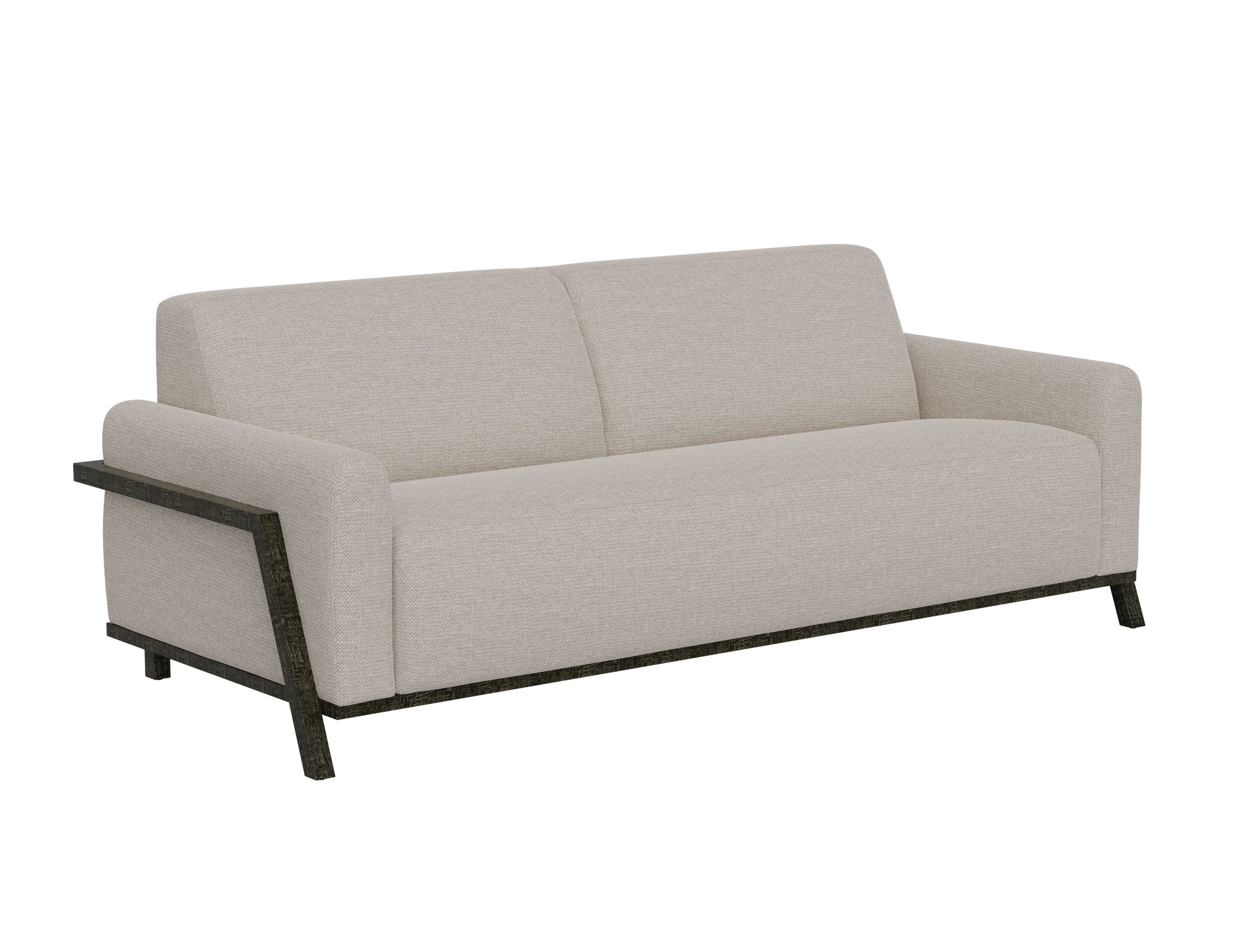 IFD Fika Agreeable Gray Sofa