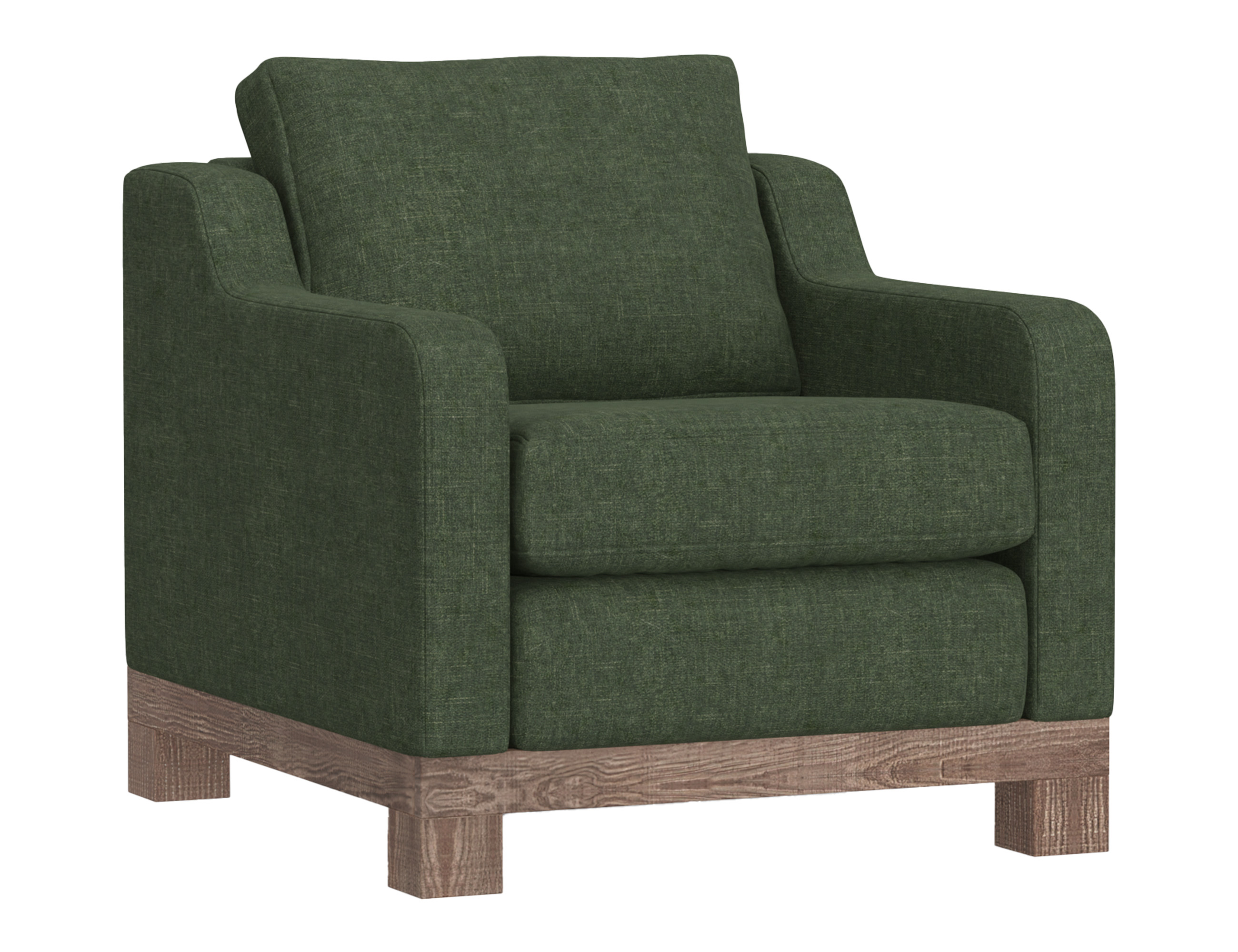 Wooden Frame & Base, Armchair