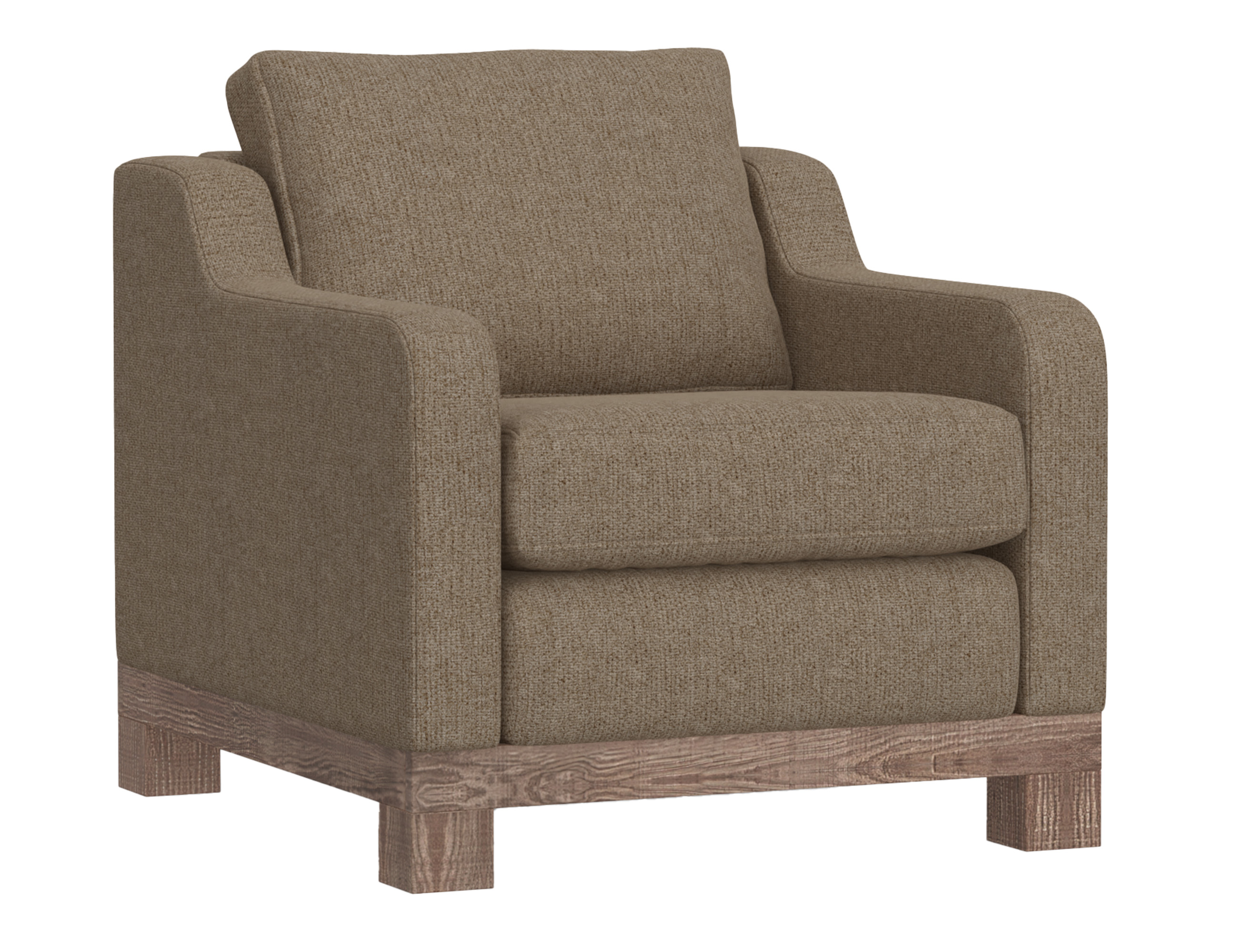 Wooden Frame & Base, Armchair