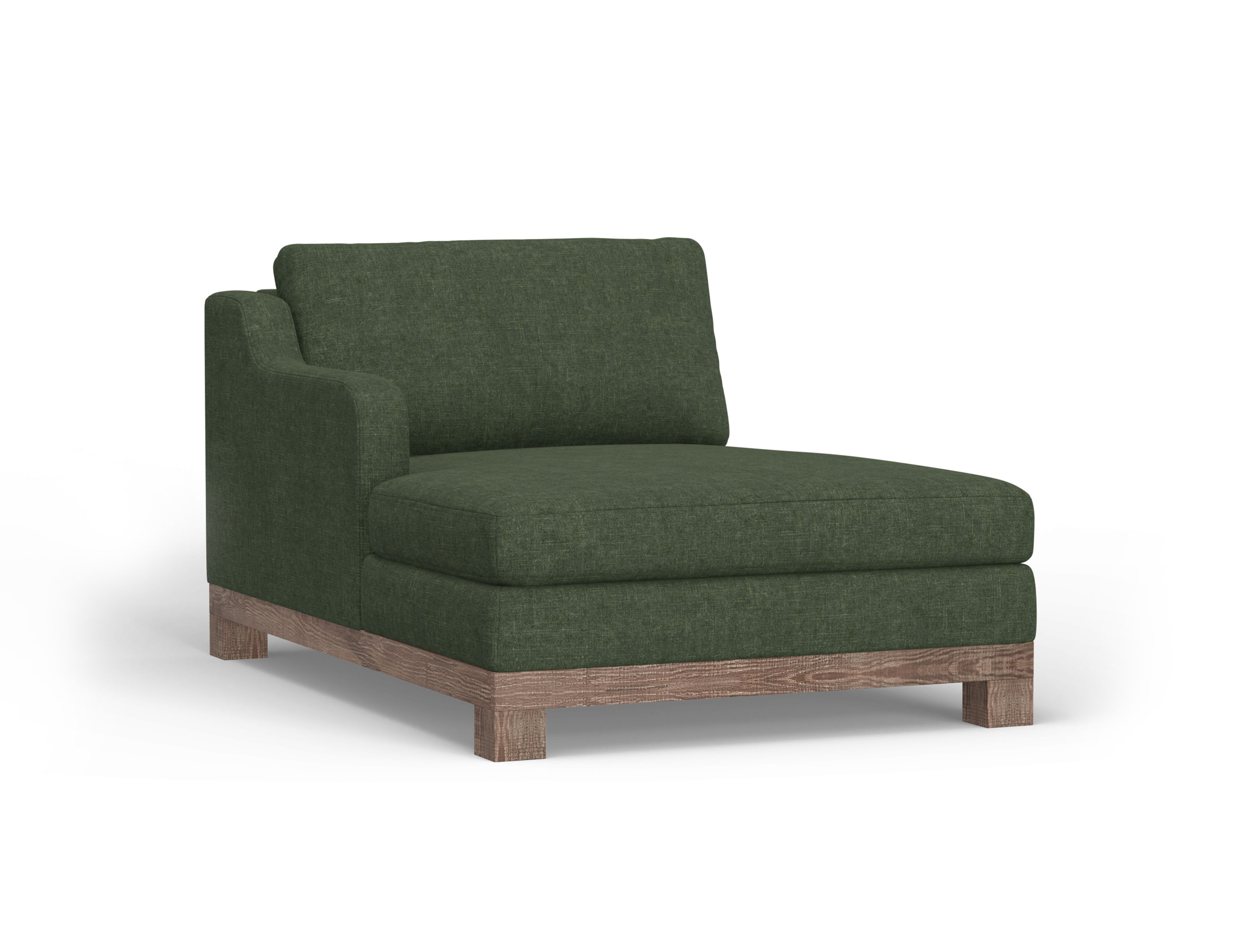 Wooden Frame & Base, Sectional Left Chaise