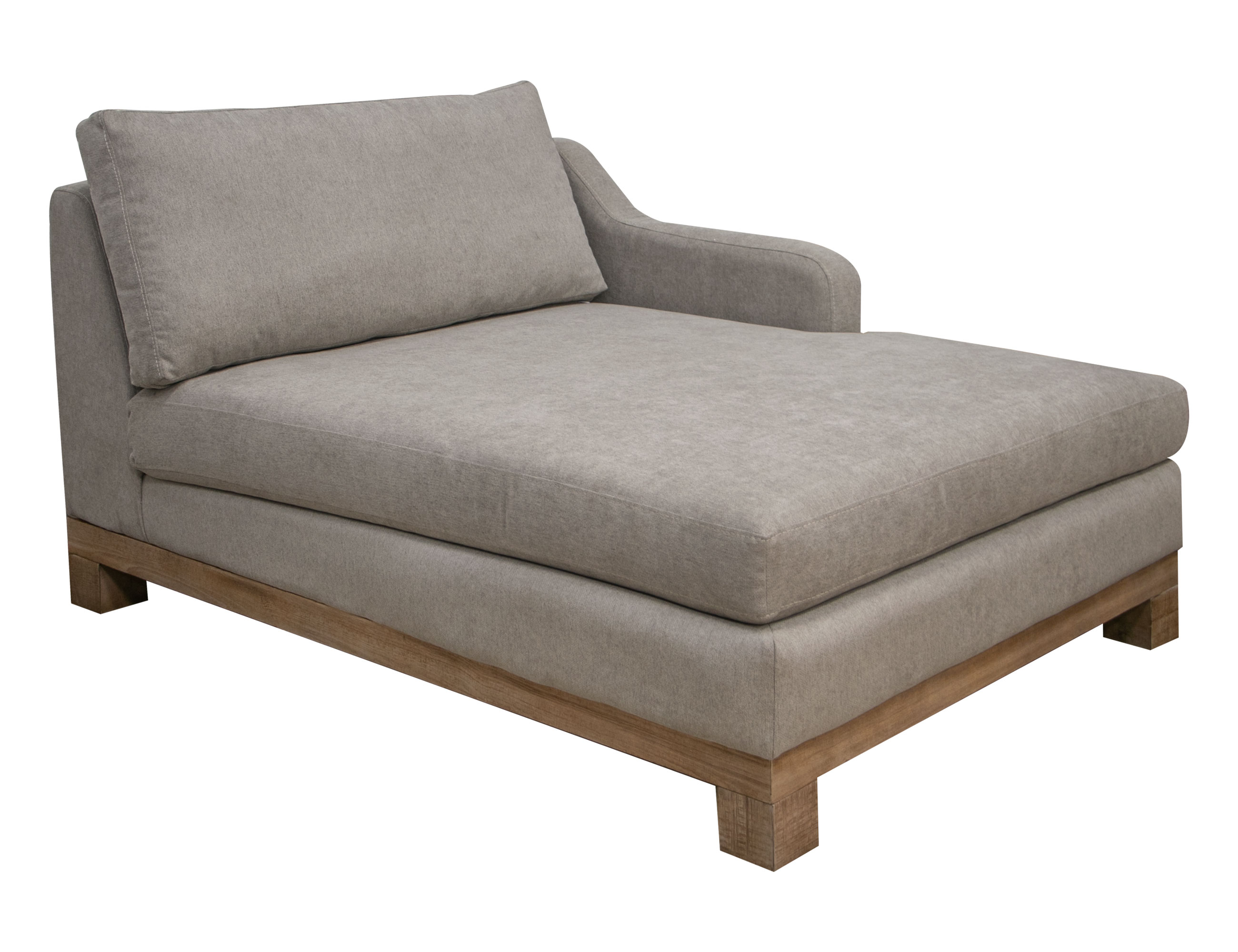 Wooden Frame & Base, Sectional Left Chaise