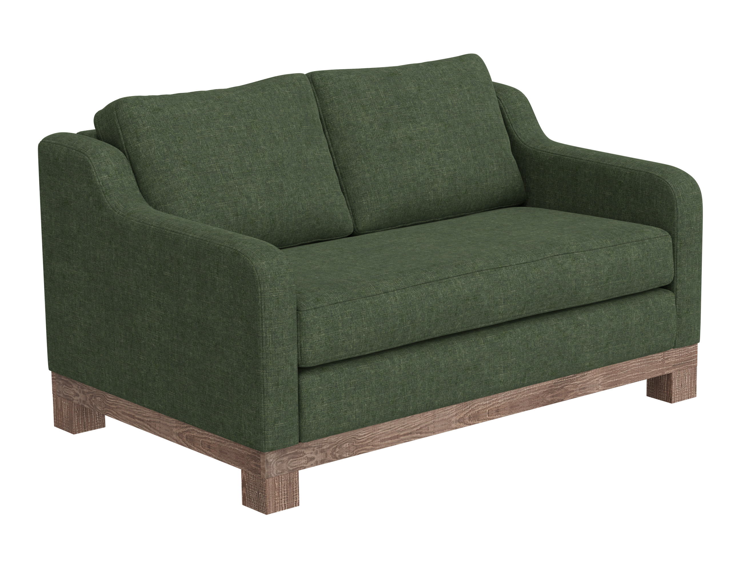 Wooden Frame & Base, Loveseat