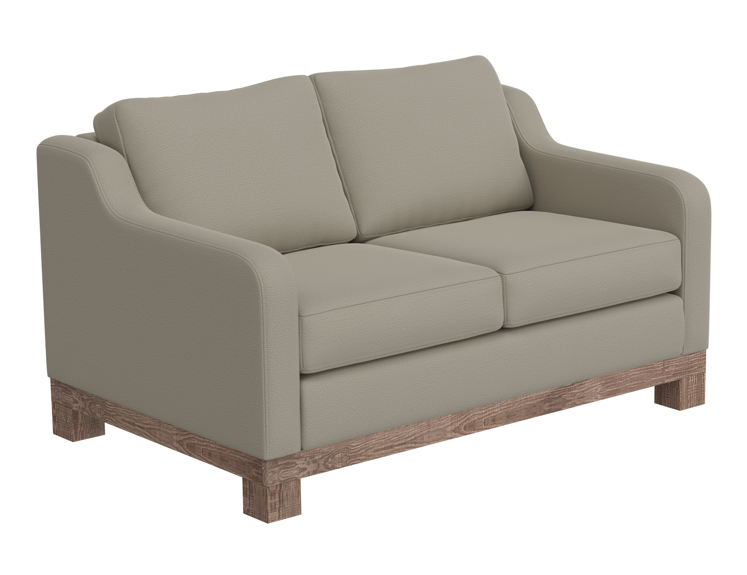 IFD Samba Almond Gray Modern Loveseat
