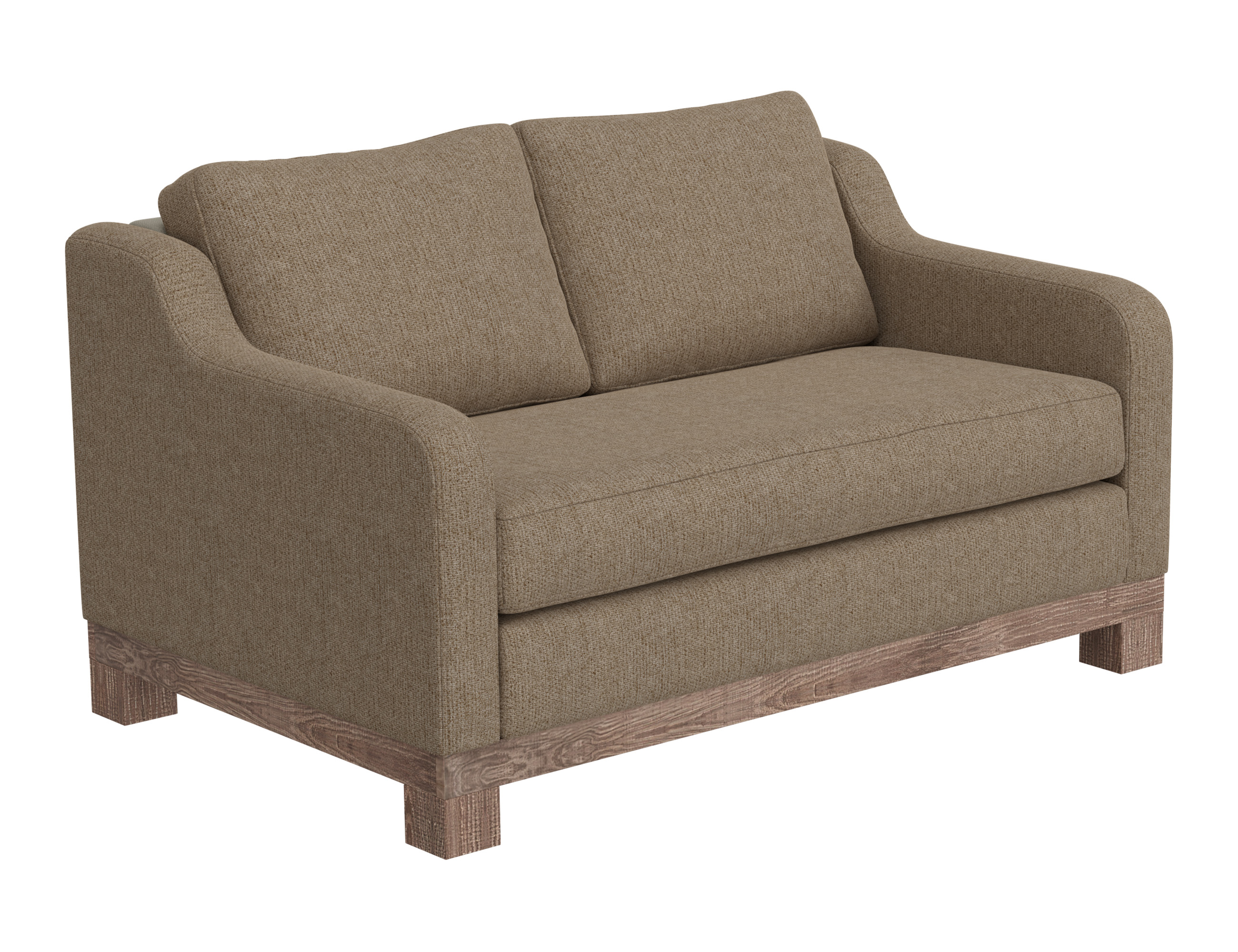 Wooden Frame & Base, Loveseat