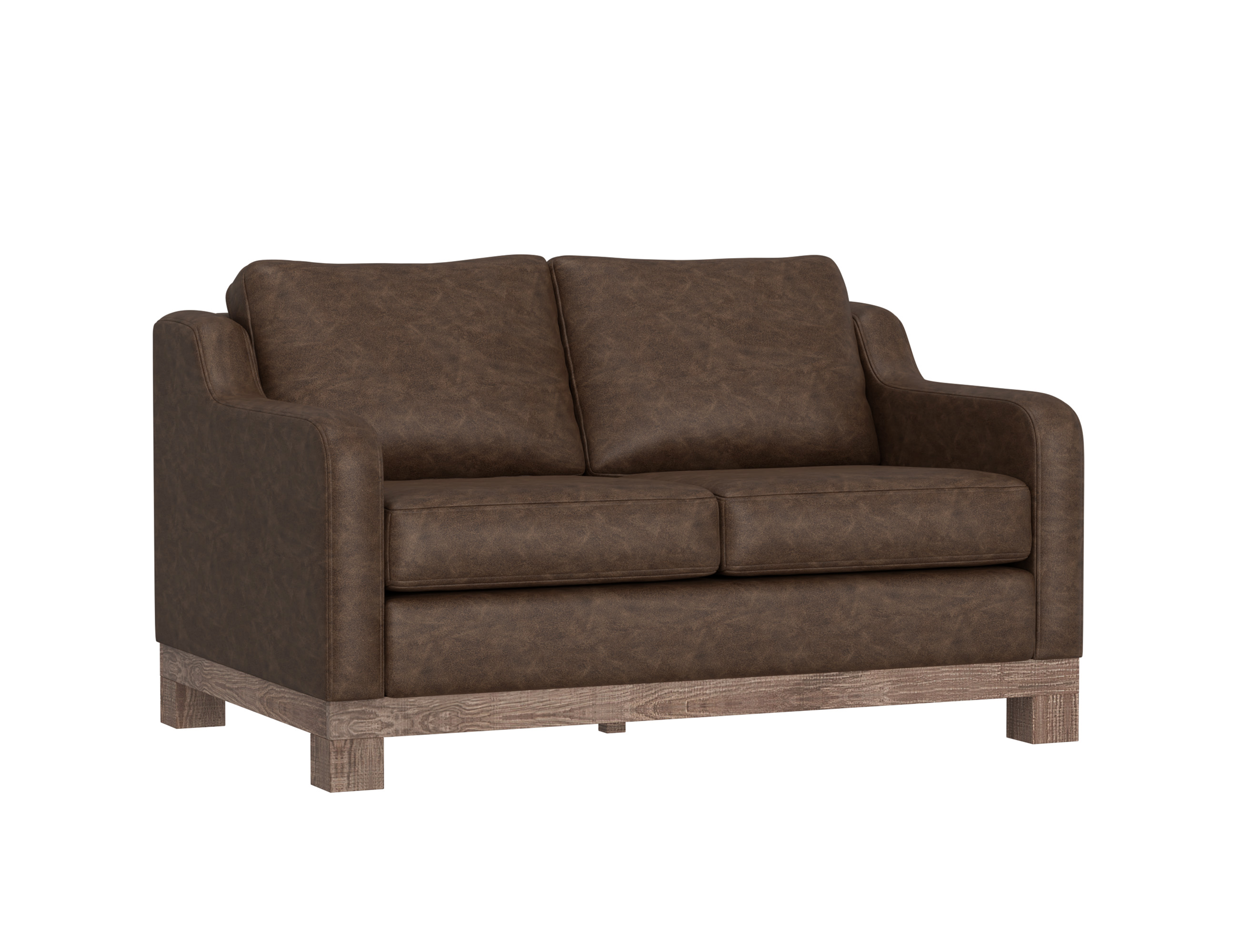Wooden Frame & Base, Loveseat