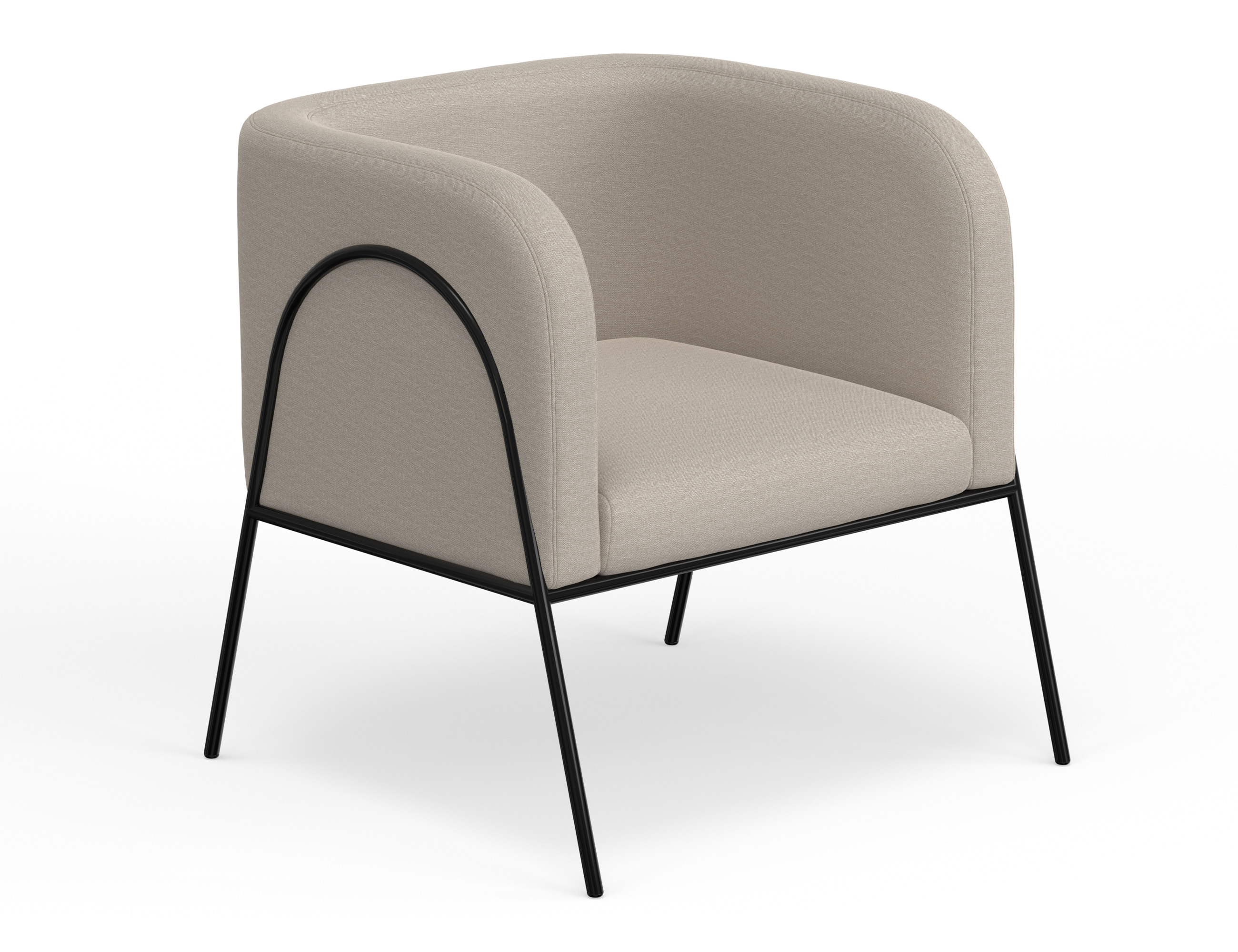 IFD Malibu Ecru Beige Armchair