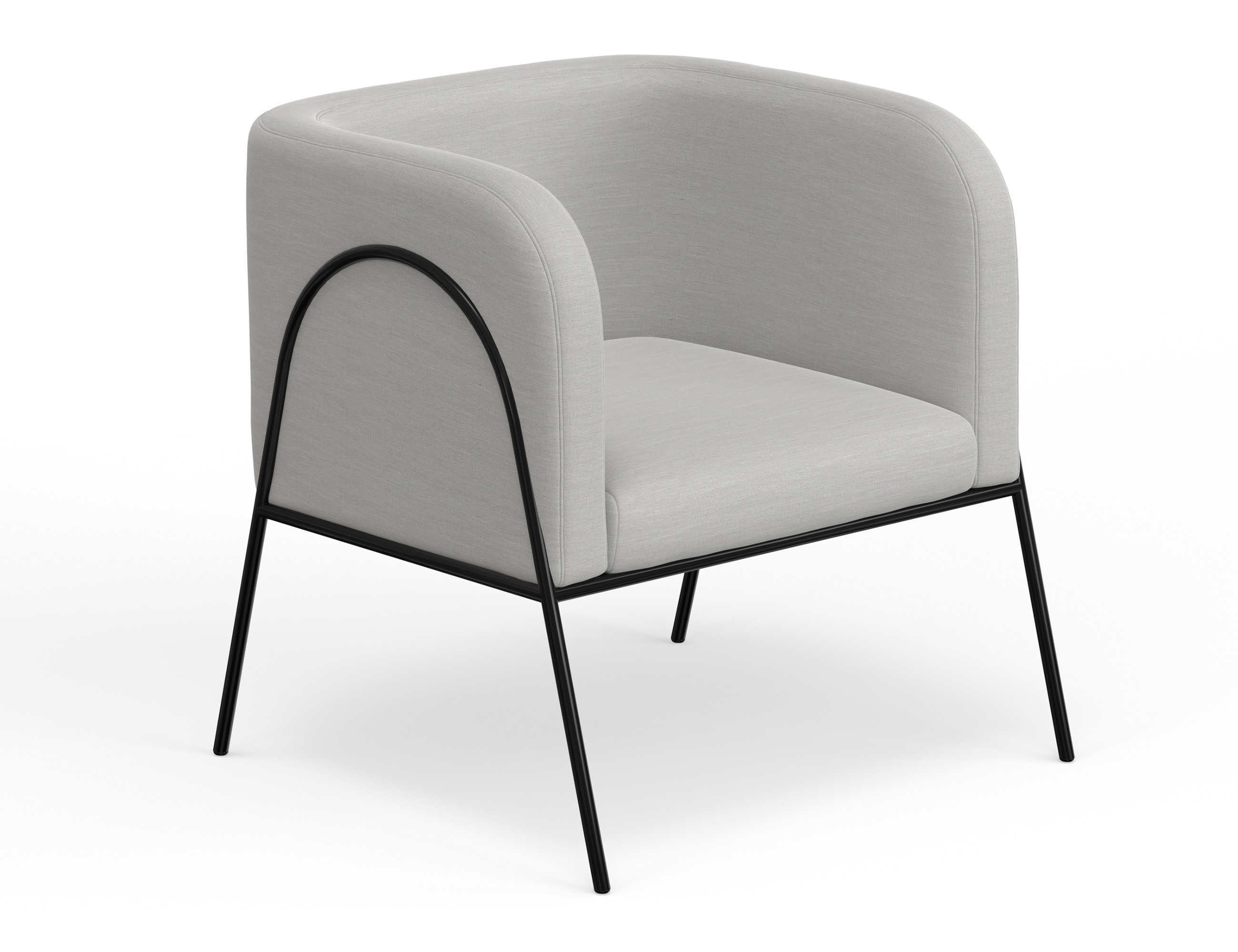 IFD Malibu Agreeable Gray Armchair