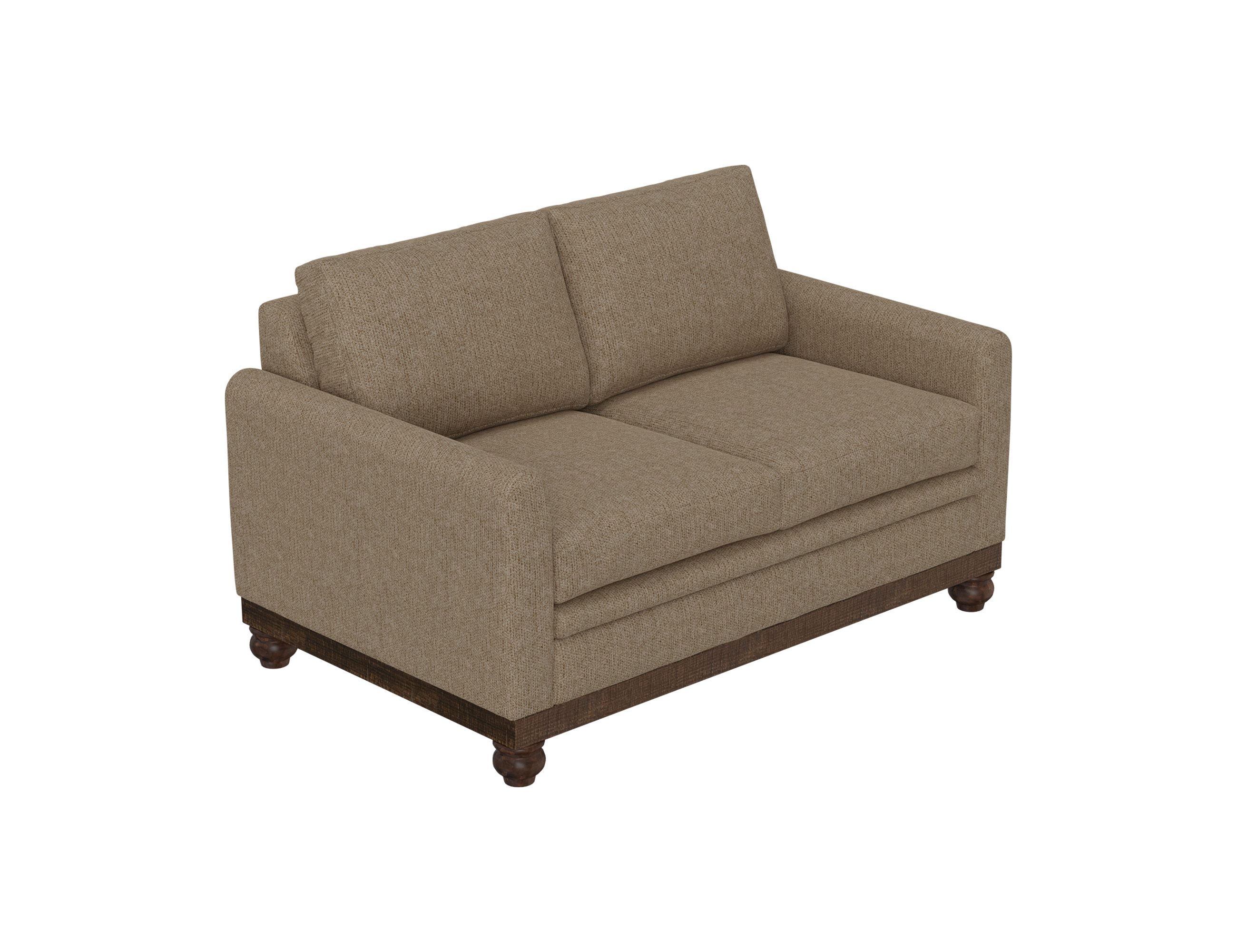 Wooden Frame & Base, Loveseat