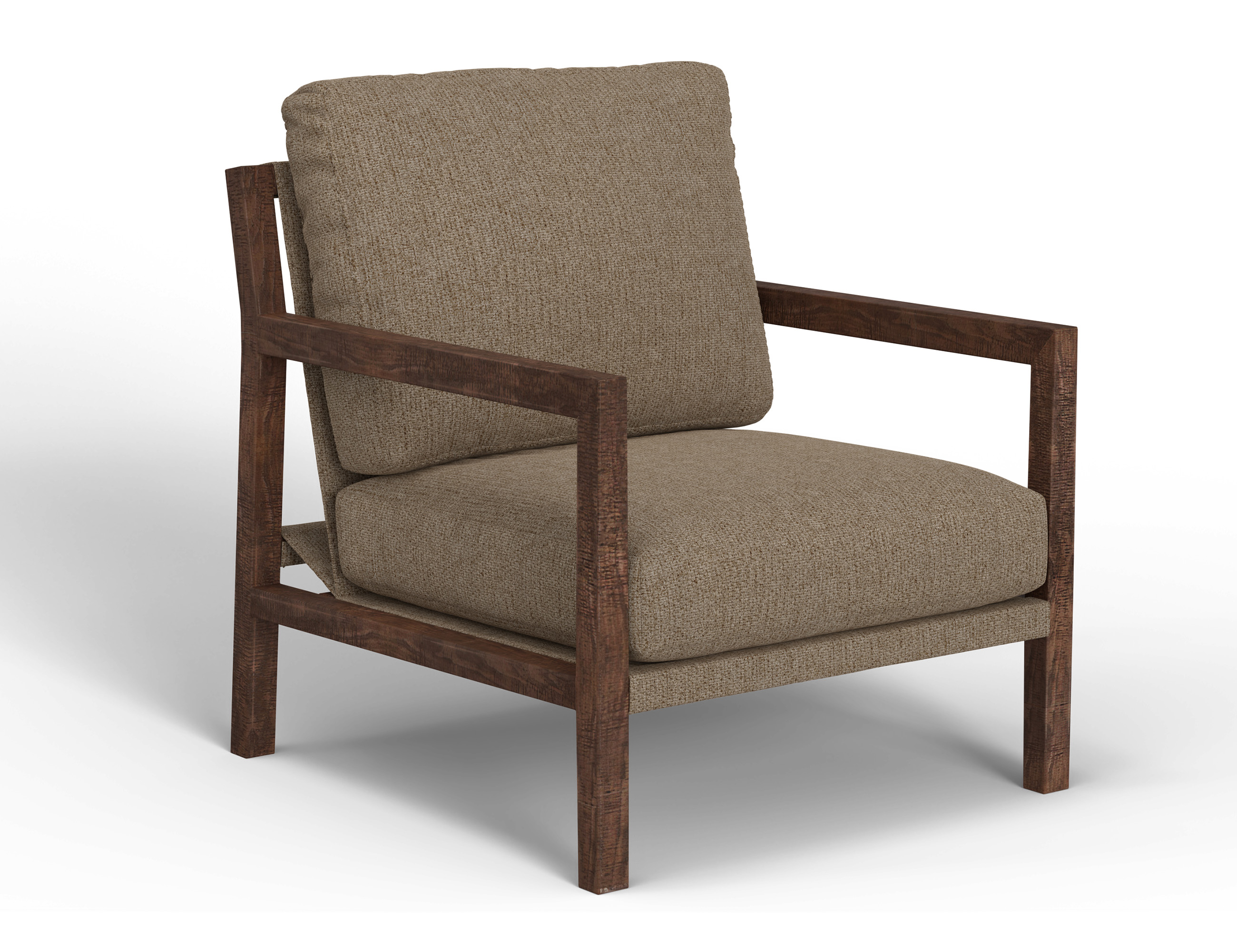 IFD Milan Brown Camel Armchair