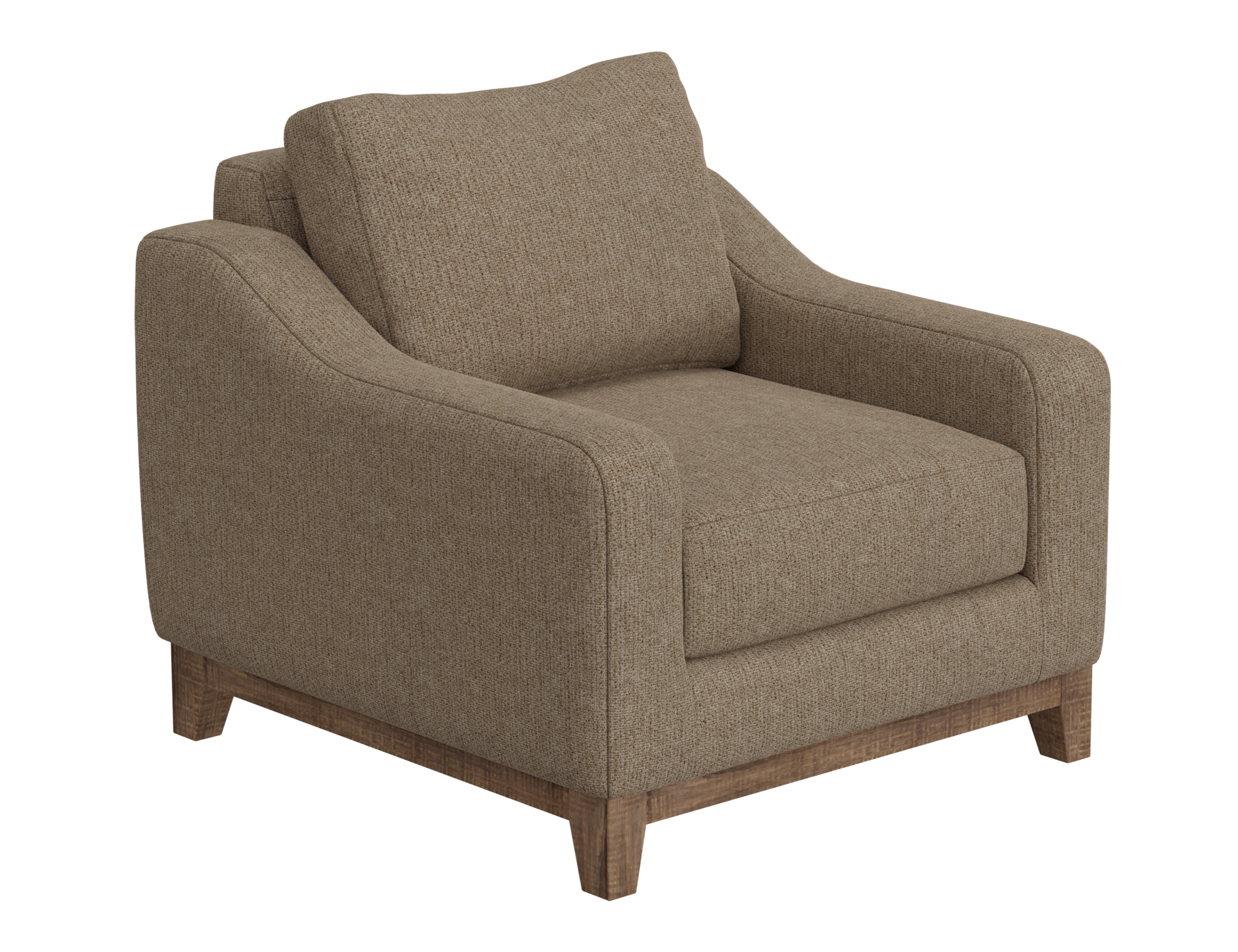 Wooden Frame & Base, Armchair
