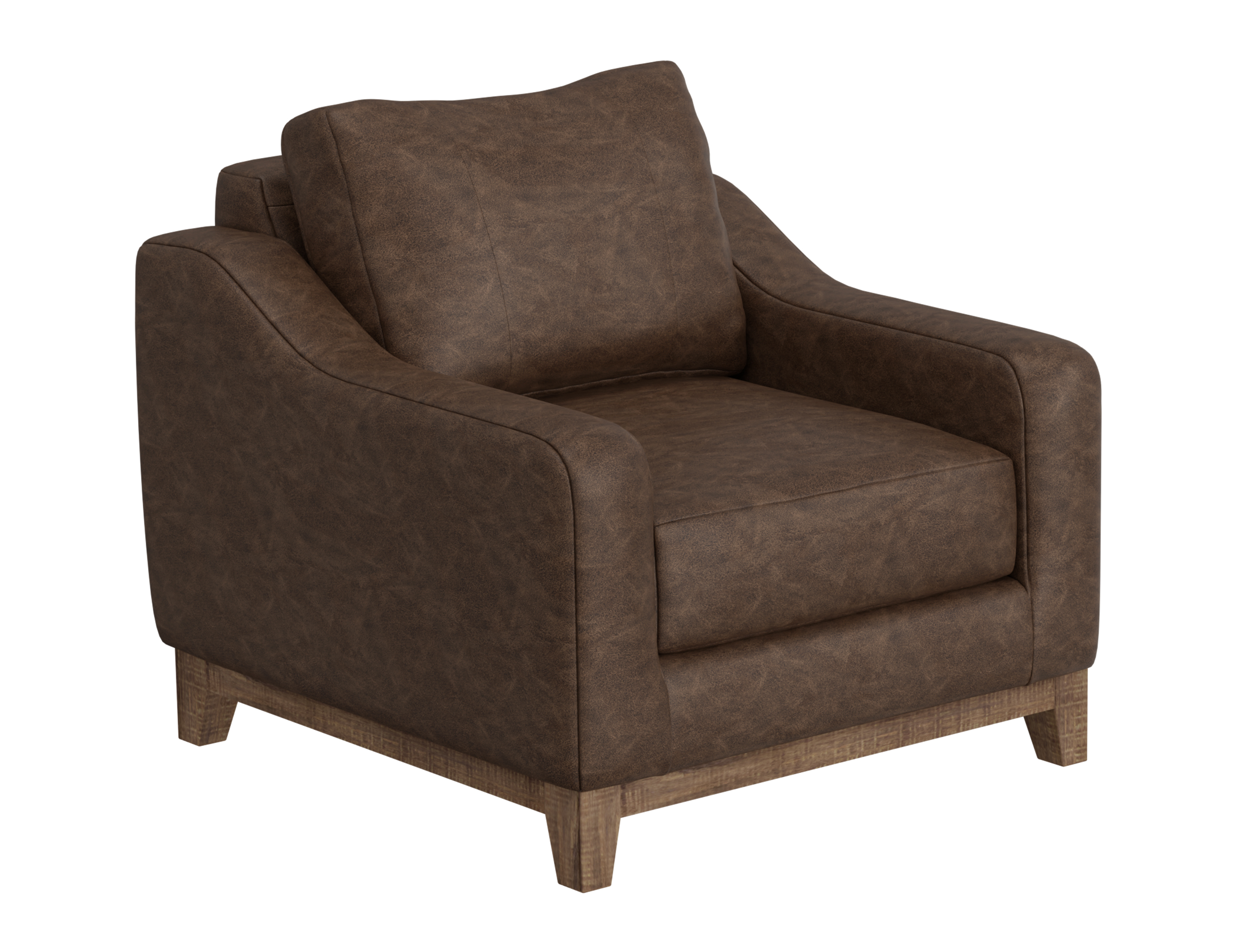 Wooden Frame & Base, Armchair