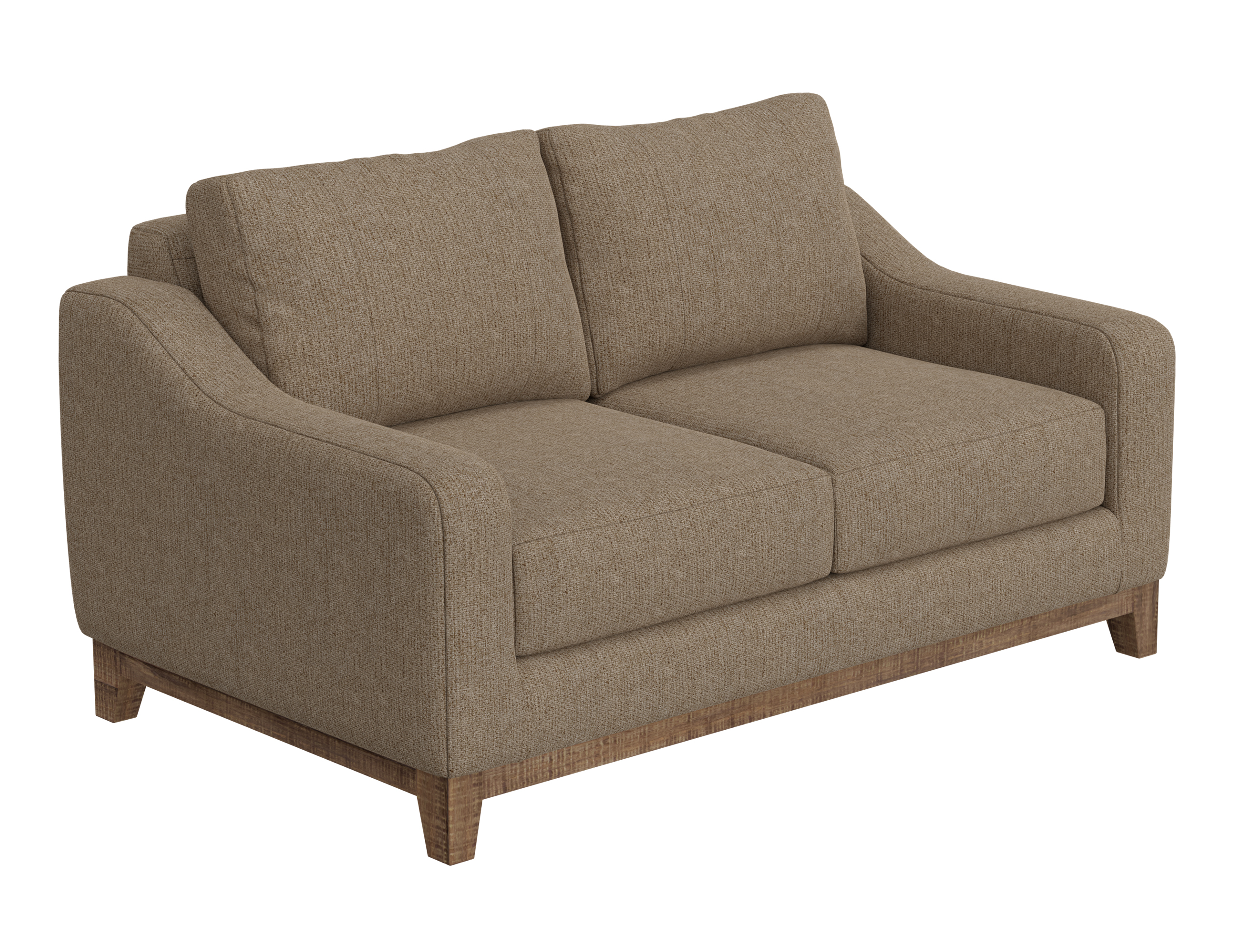 Wooden Frame & Base, Loveseat