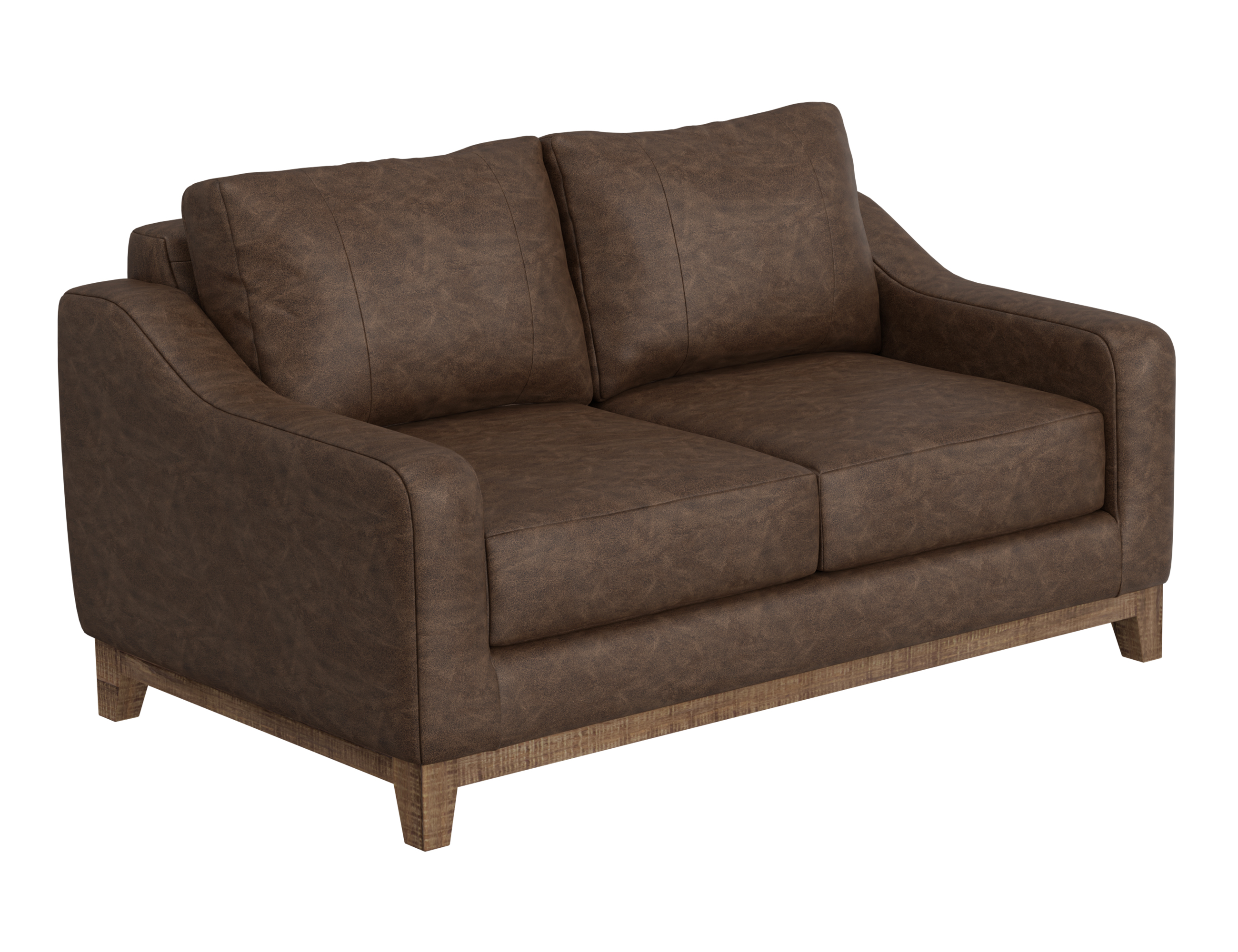 Wooden Frame & Base, Loveseat