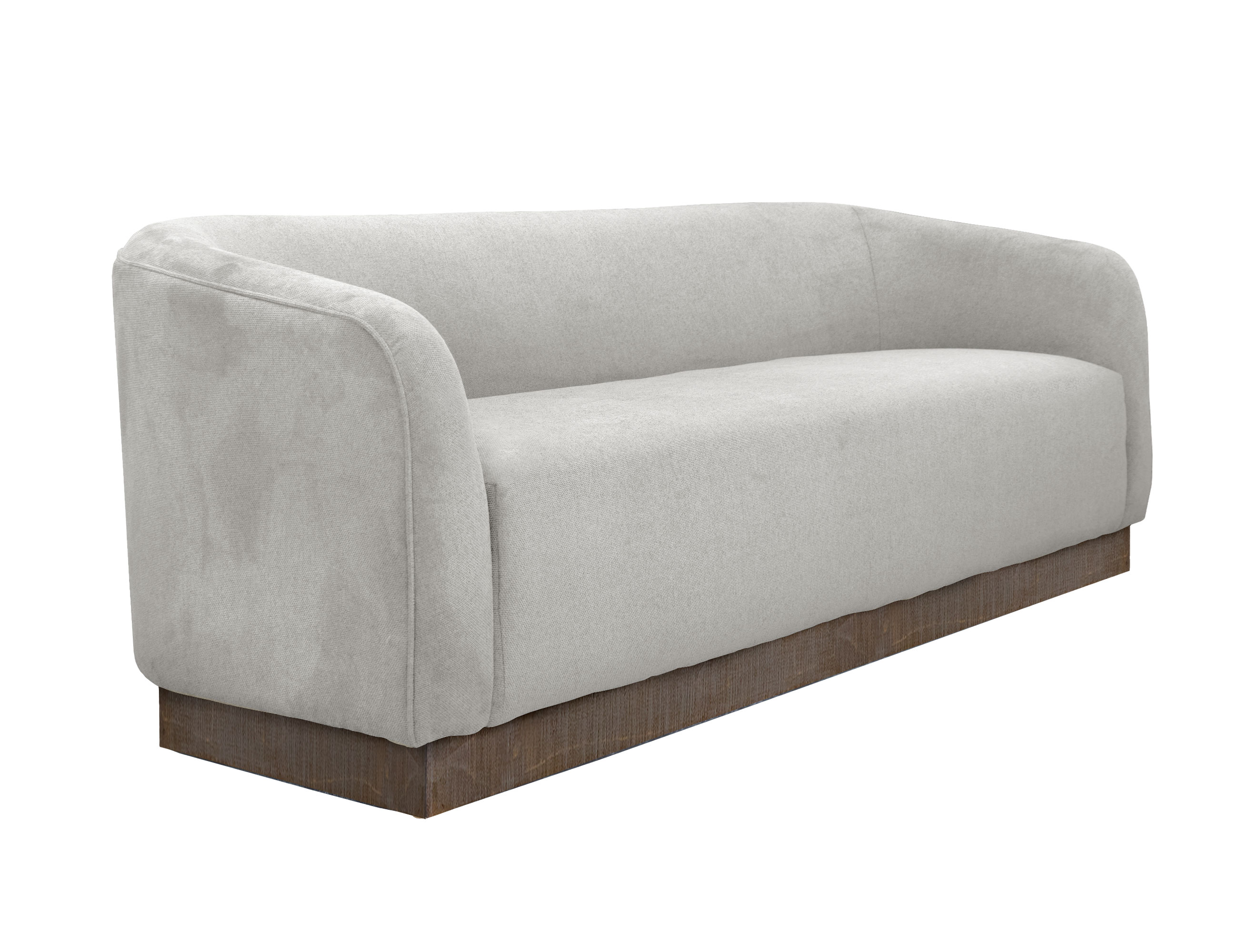 Wooden Frame & Base, Loveseat