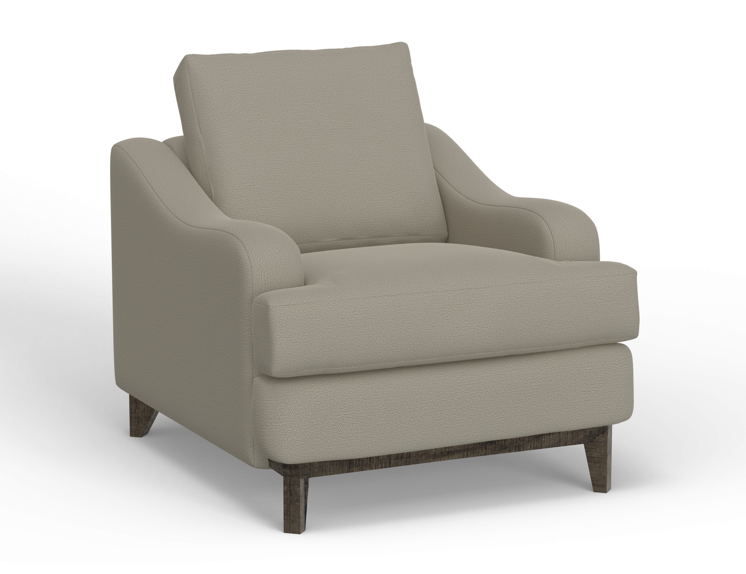 IFD Alfa Almond Gray Armchair