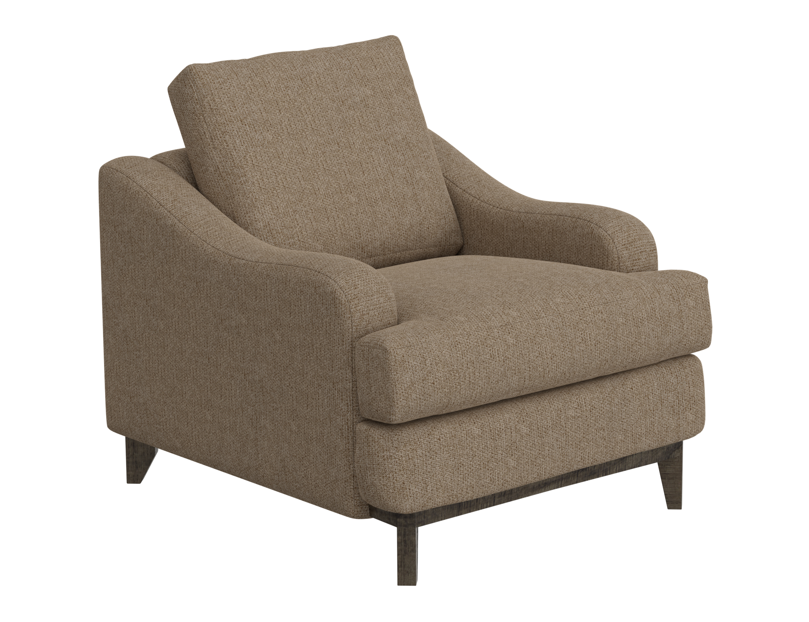 IFD Alfa Brown Camel Armchair