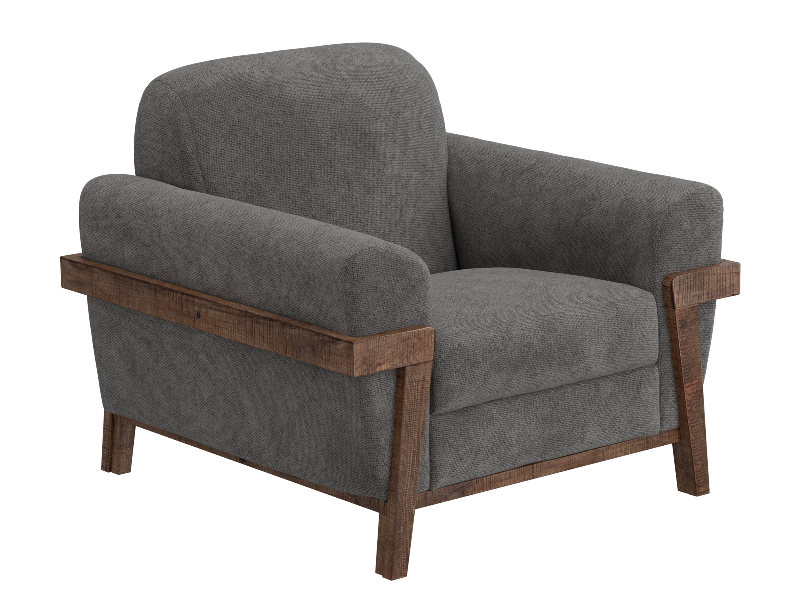 Wooden Frame & Base, Armchair