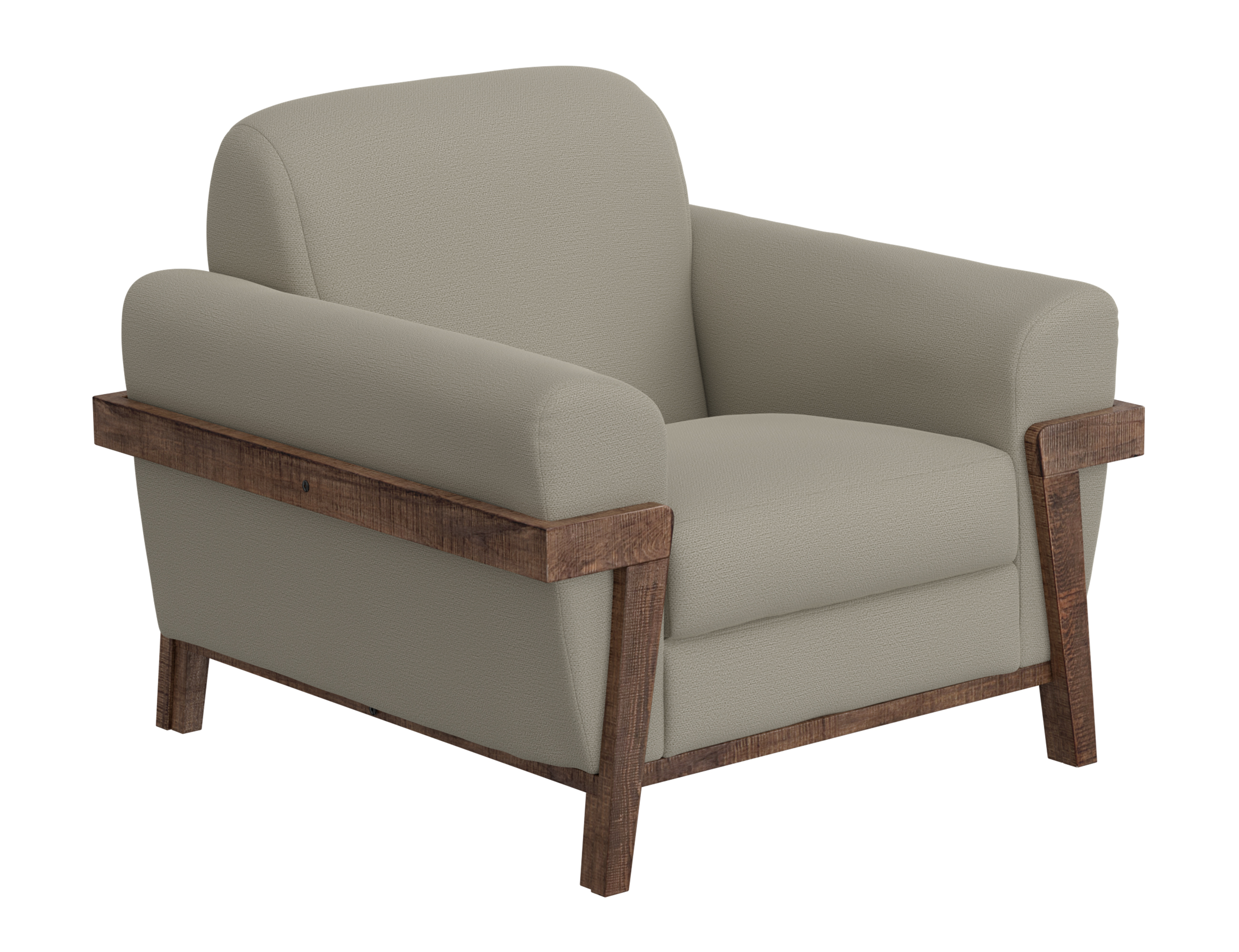 IFD Loft Brown Almond Gray Armchair