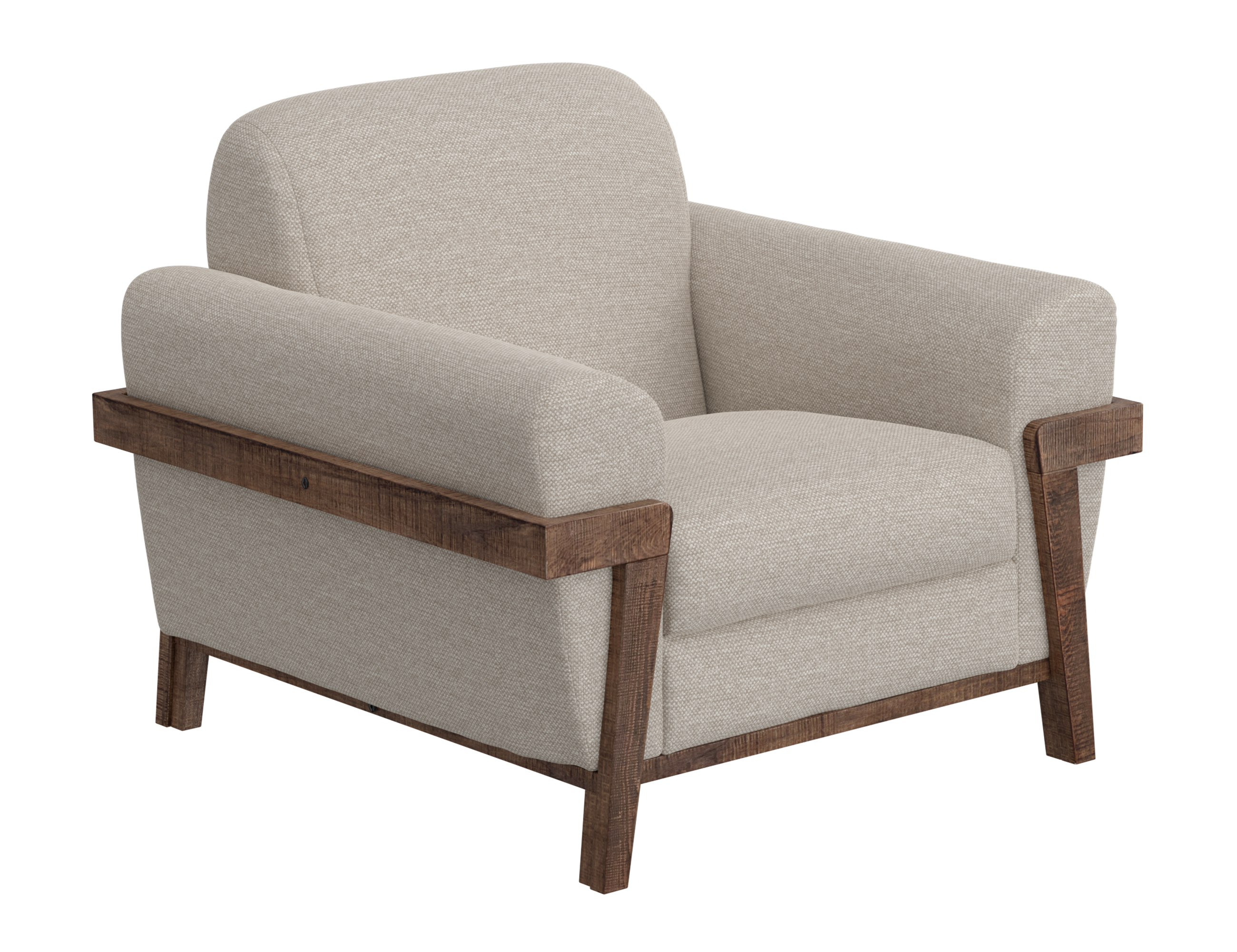 Wooden Frame & Base, Armchair