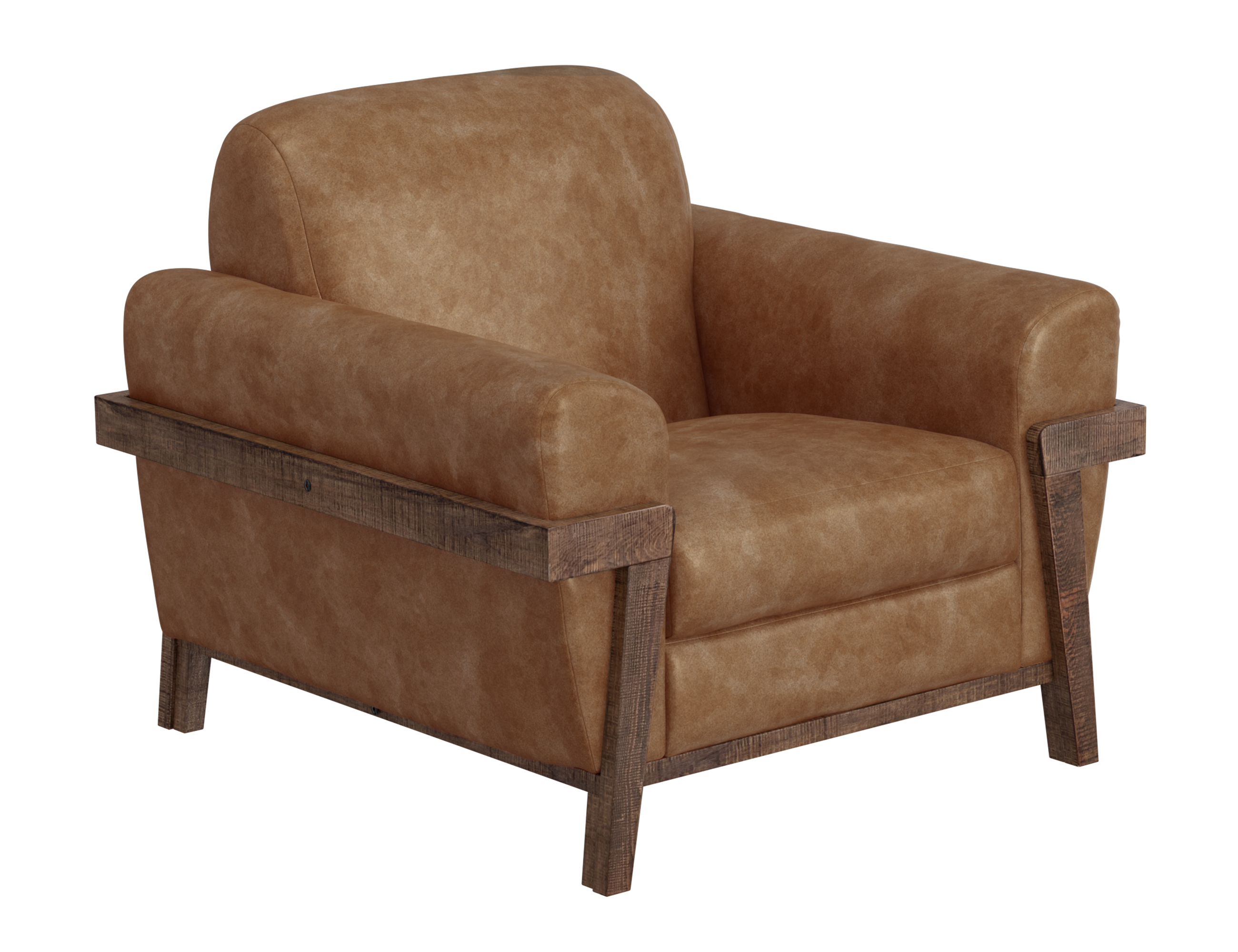 Wooden Frame & Base, Armchair