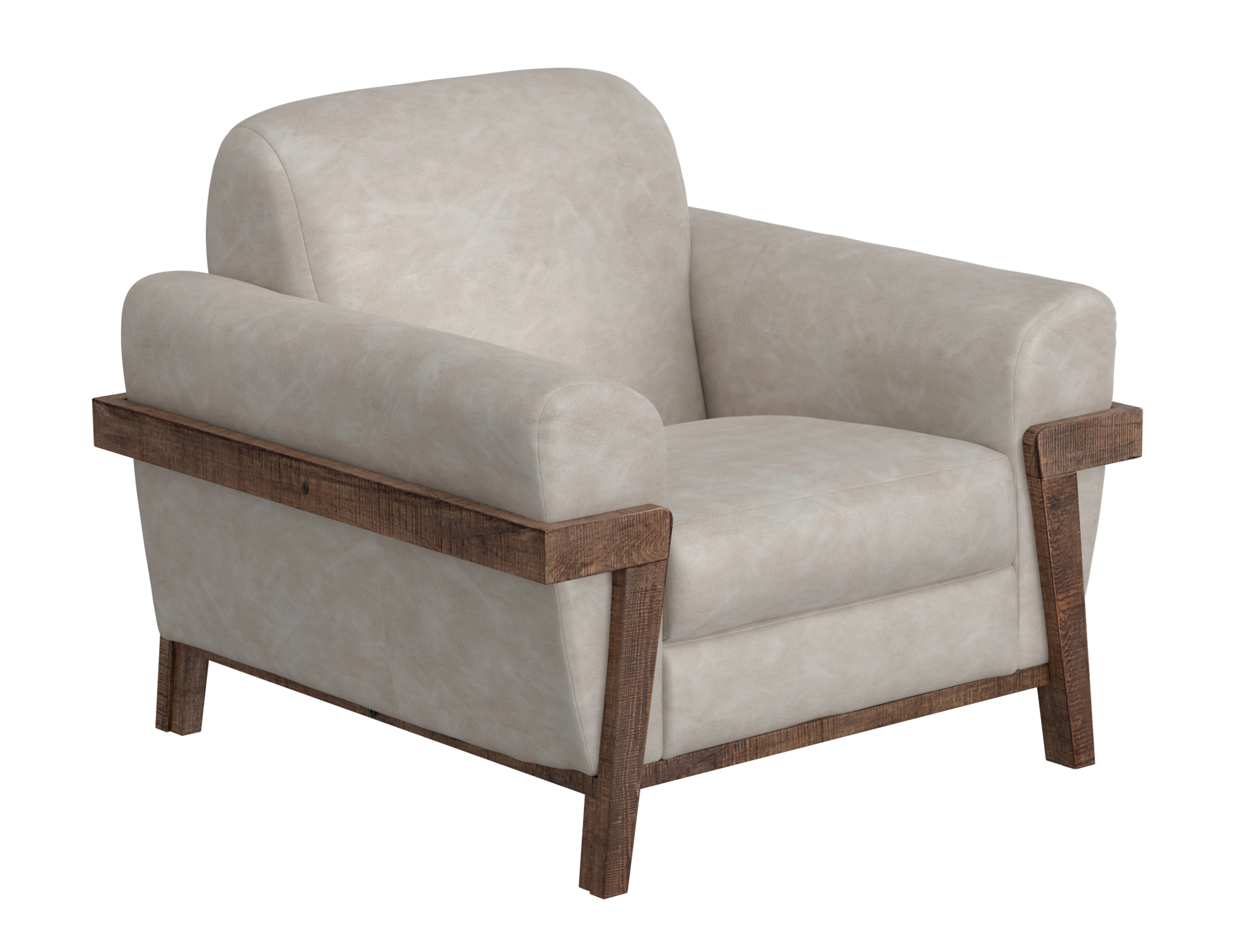 Wooden Frame & Base, Armchair